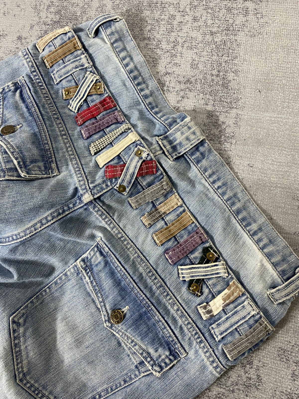 Japanese Brand double waist jeans japanese brand rageblue ifsx lgb Size US 34 / EU 50 - 3 Thumbnail