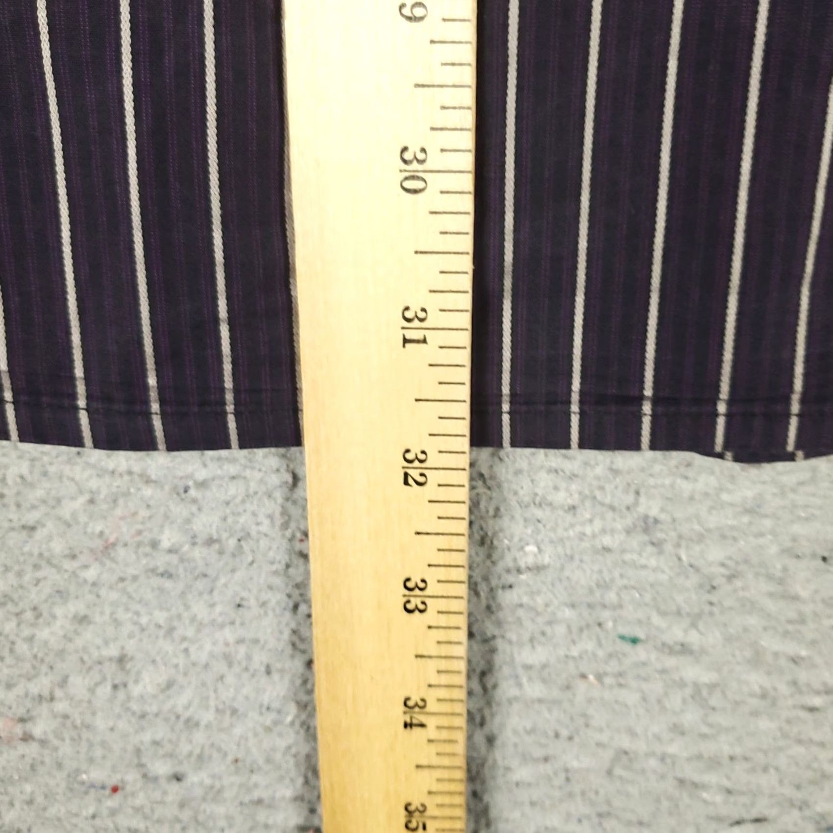 Faconnable Façonnable Shirt Mens 2XL Purple Striped Button-Up Long Sleeve Casual Business Formal Party/Cocktail Travel Workwear Mens Size US XXL / EU 58 / 5 - 4 Thumbnail