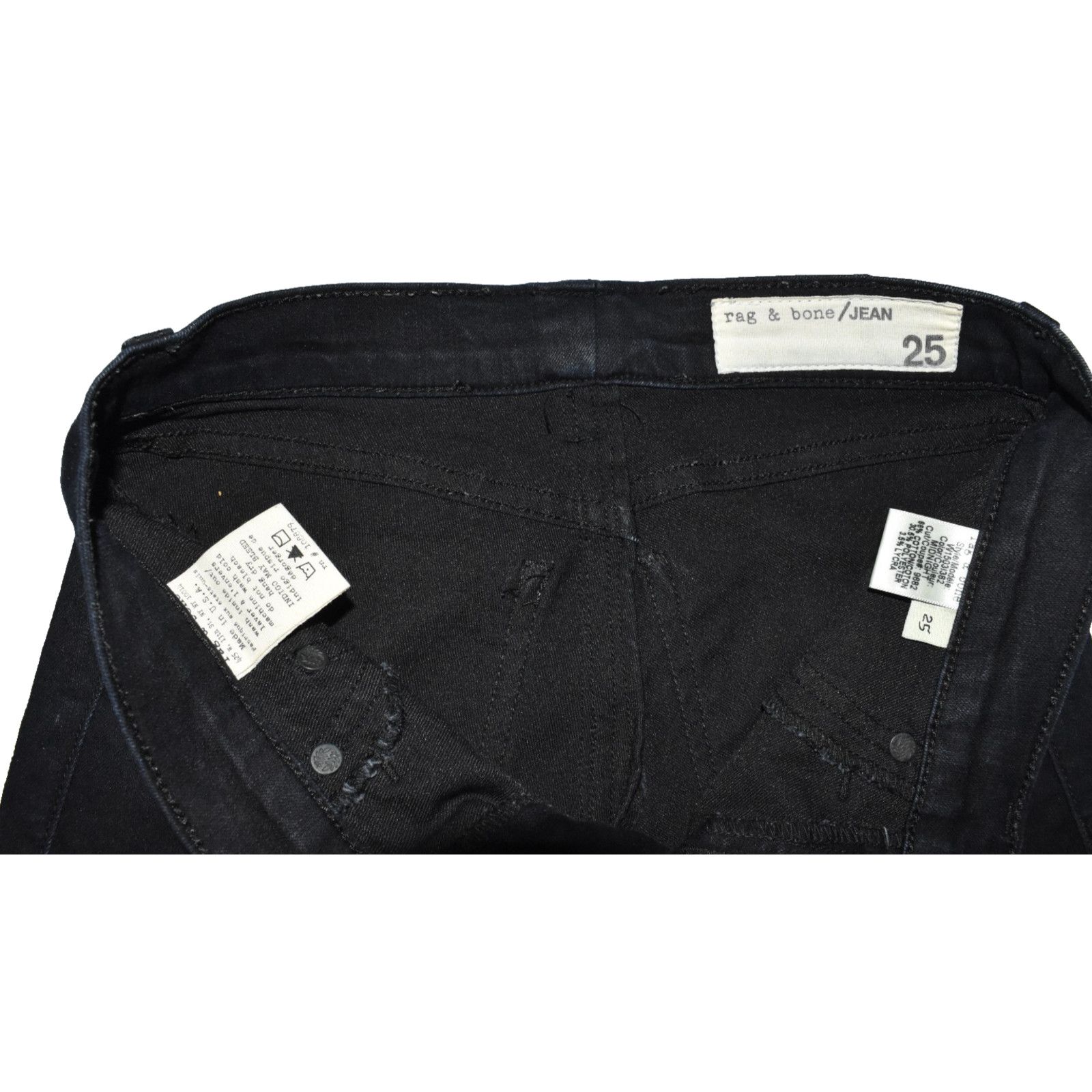 Rag & Bone RAG & BONE Midnight Slim Skinny Jeans W15031382 Size 25 Size 25" / US 0 / IT 36 - 4 Thumbnail