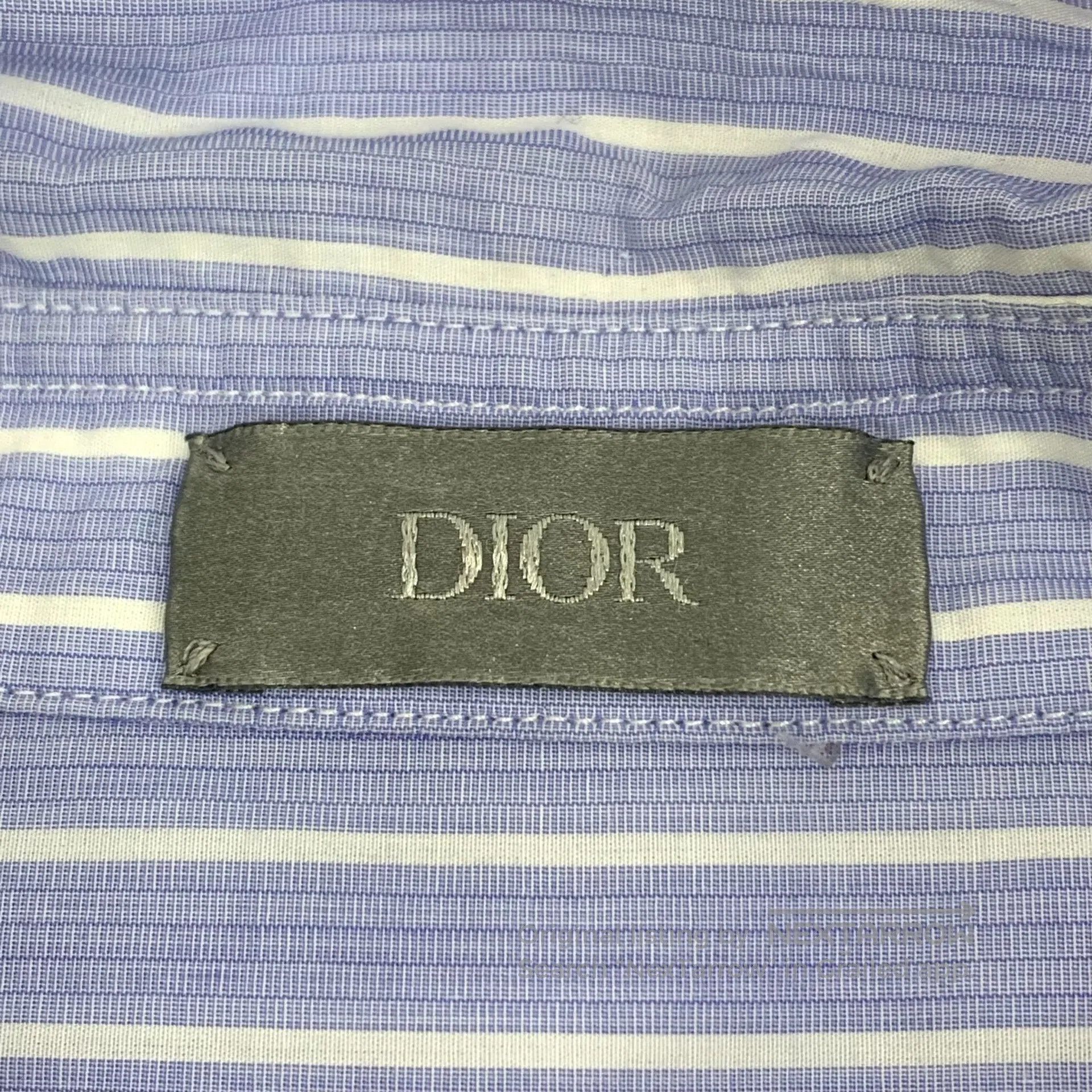 Dior Dior Blue Striped Cotton Lapel Single Breasted Long Sleeve Size XS / US 0-2 / IT 36-38 - 6 Thumbnail