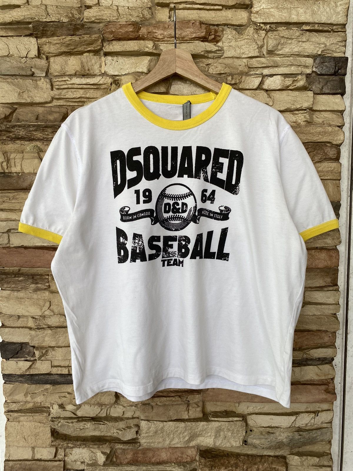 Dsquared2 Rare Vintage Dsquared2 Ringer Tees Size US XXL / EU 58 / 5 - 1 Thumbnail