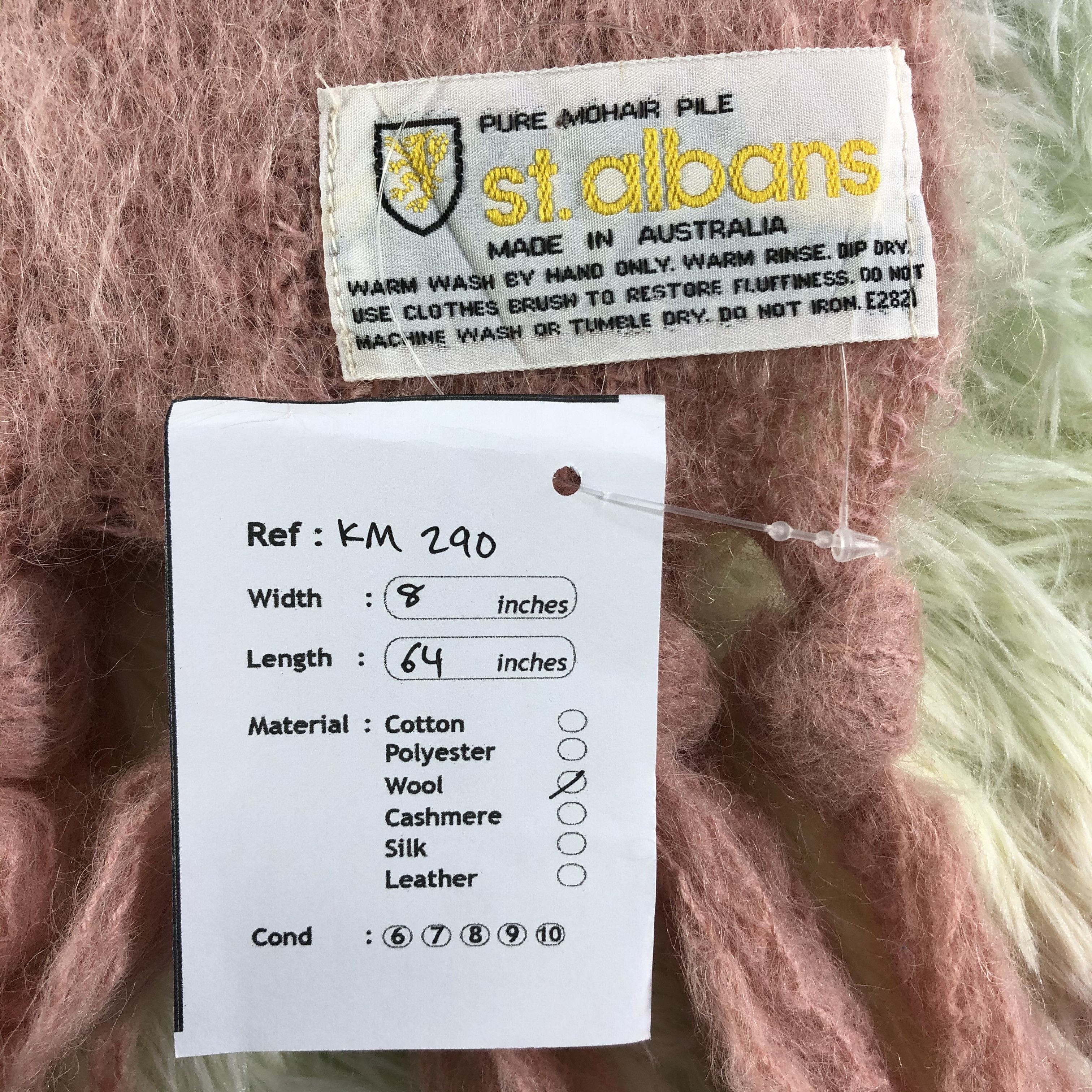 Vintage Mohair Scarf / Muffler / Neckwear - KM290 Size ONE SIZE - 5 Thumbnail
