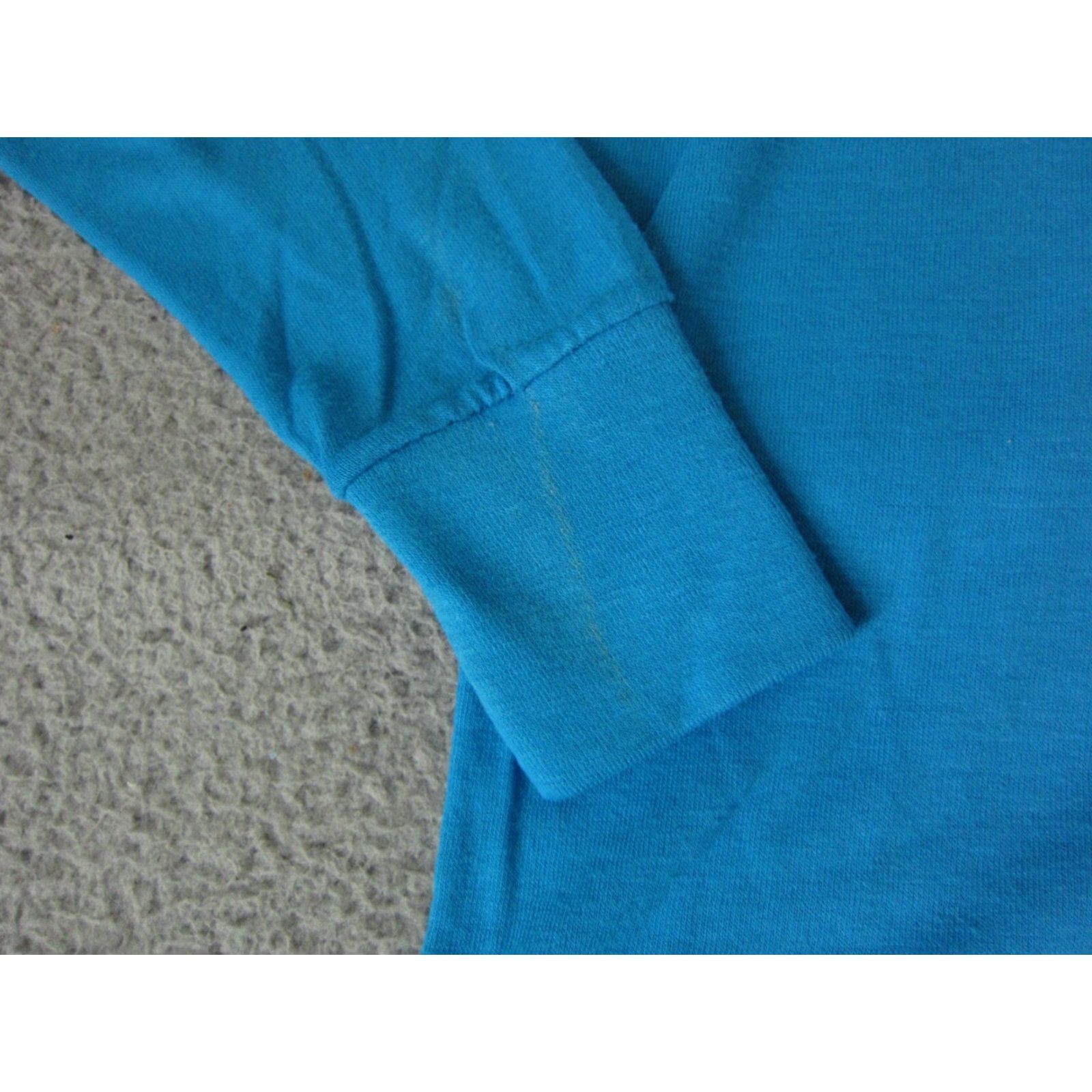 Sears VINTAGE Sears Sweater Womens Size 16 Blue Pullover Crew Neck Knit Regular Sweatshirt 70s Casual Mens Womens Boys Girls Size XXL / US 16-18 / IT 52-54 - 3 Thumbnail