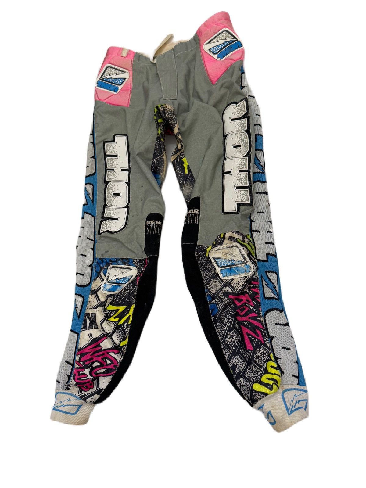 Fox Racing Thor Motocross Pants Vintage MX Racing Gear Y2K Moto Biker Size US 31 - 4 Thumbnail
