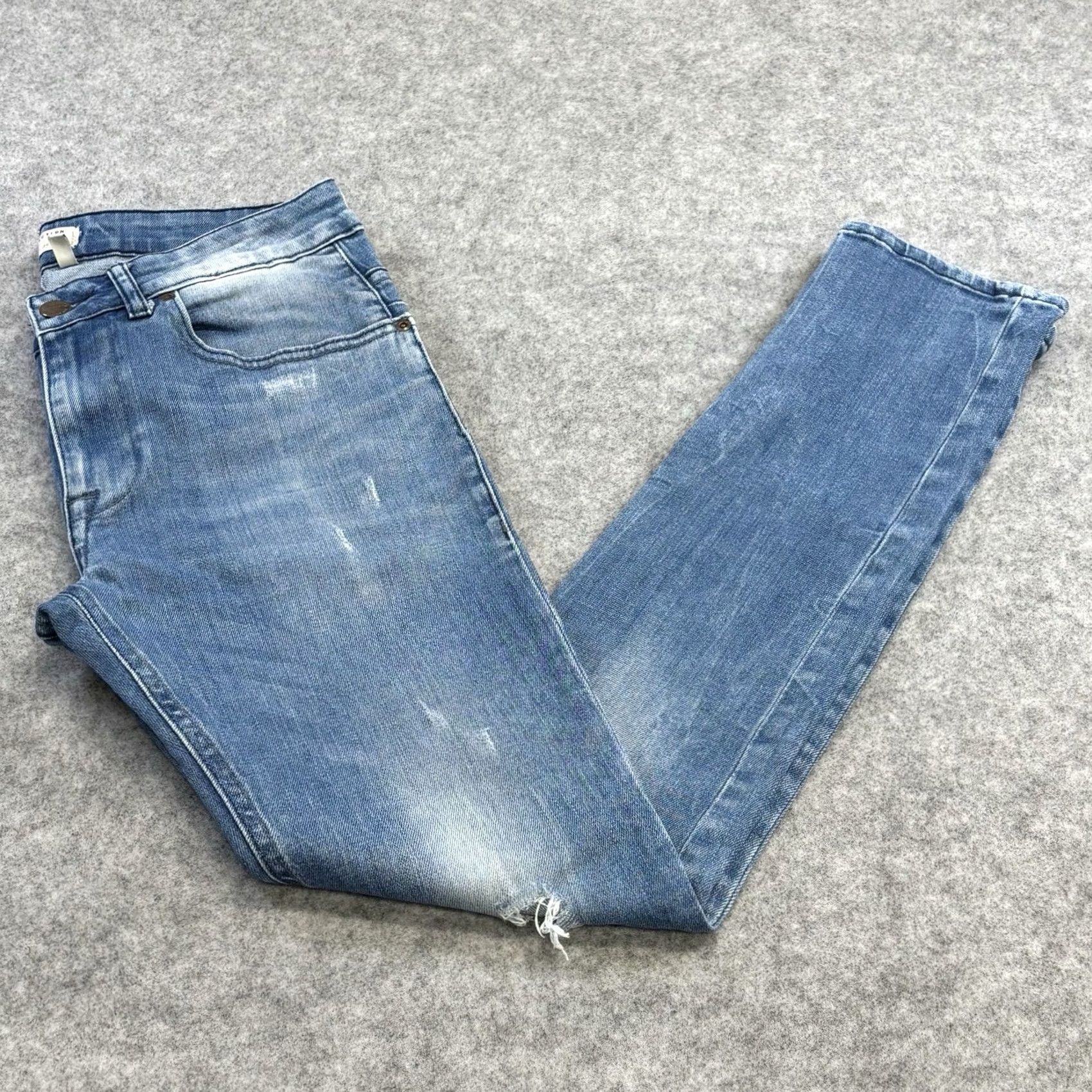 Zara Zara Man skinny jeans W30” L31” ripped distressed blue men’S pre loved Size US 30 / EU 46 - 3 Thumbnail