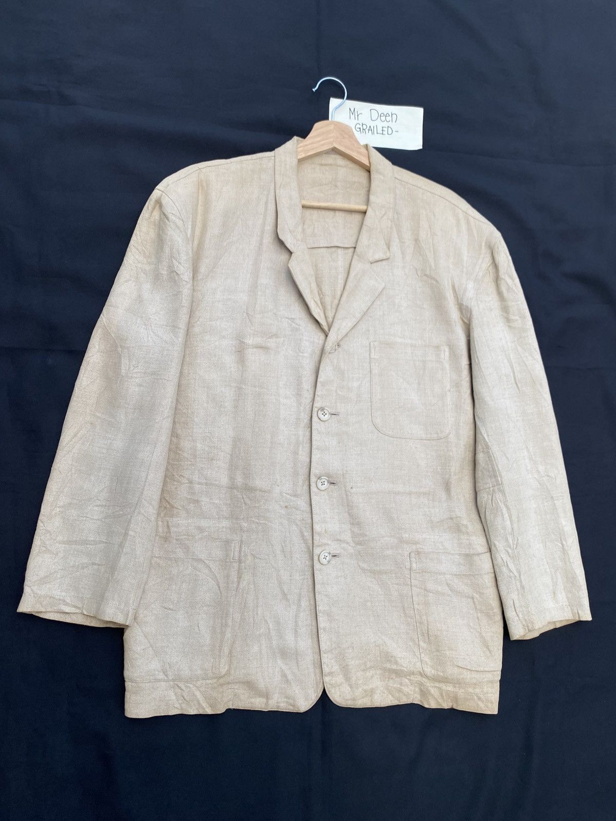 Yohji Yamamoto Rare Y's for men Linen Jacket/Blazer Size US M / EU 48-50 / 2 - 2 Thumbnail