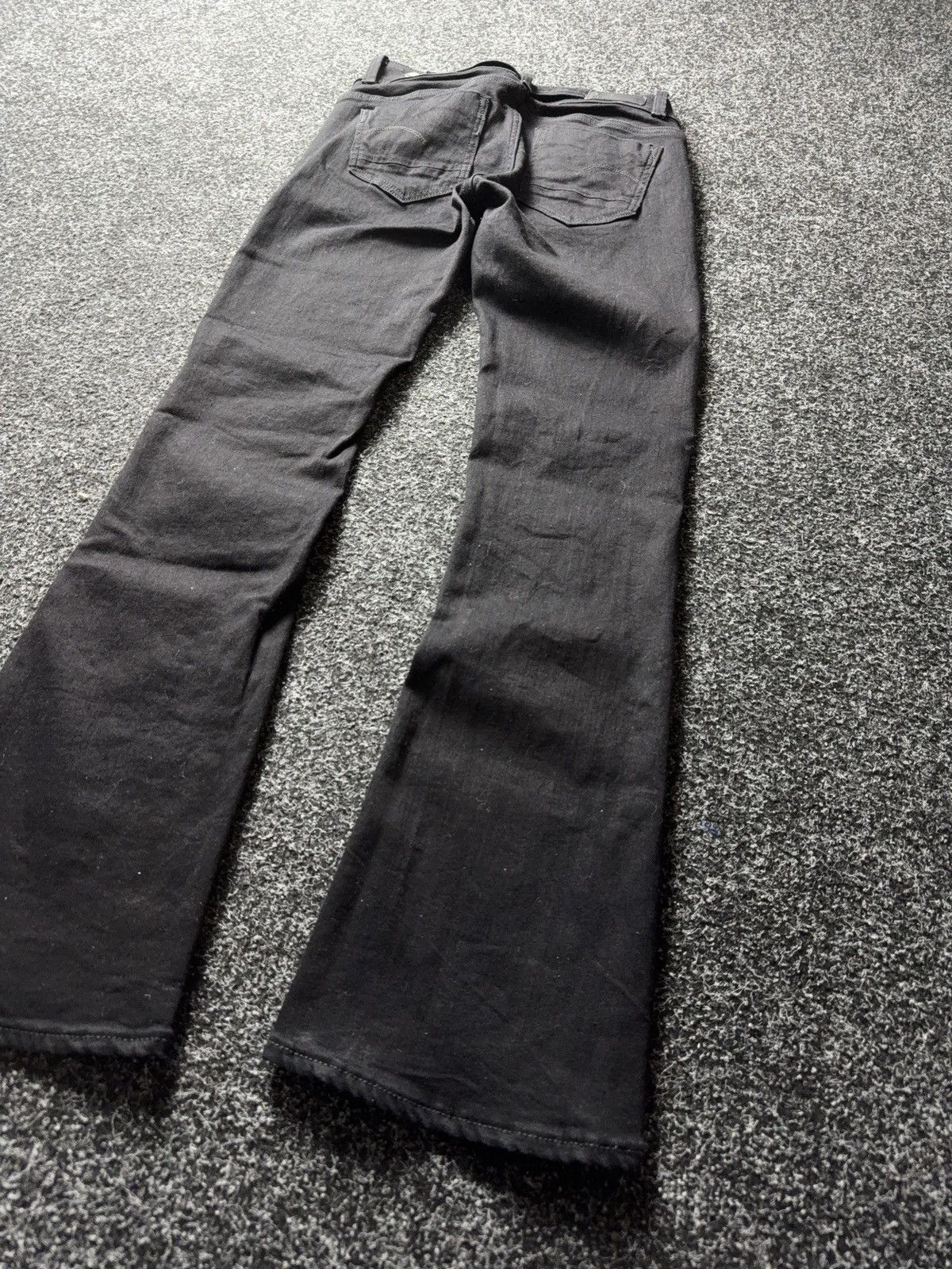 G-Star Y2K Avant Garde 00s G-Star RAW Midge Mid Bootcut Black Jeans Size 28" / US 6 / IT 42 - 14 Thumbnail