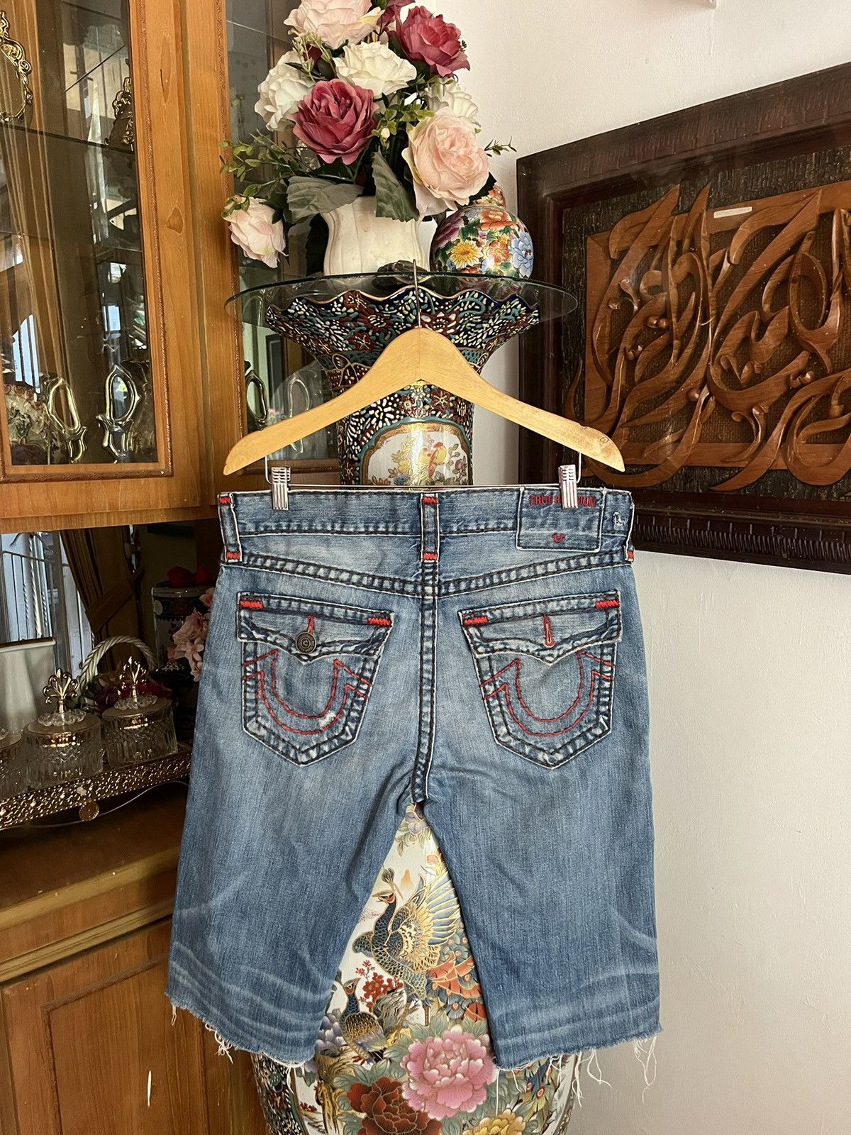 True Religion Y2K True Religion Distressed Jorts Size US 33 - 1 Thumbnail
