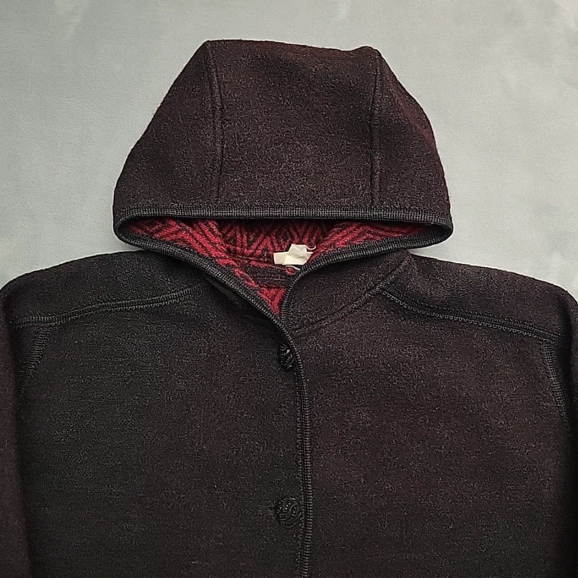 Vintage VINTAGE LL Bean Jacket Women M Gray Red Diamond Geometric Lining Wool Heritage Overcoat Pockets Long Sleeve Button Casual Outdoor USA American Size M / US 6-8 / IT 42-44 - 3 Thumbnail