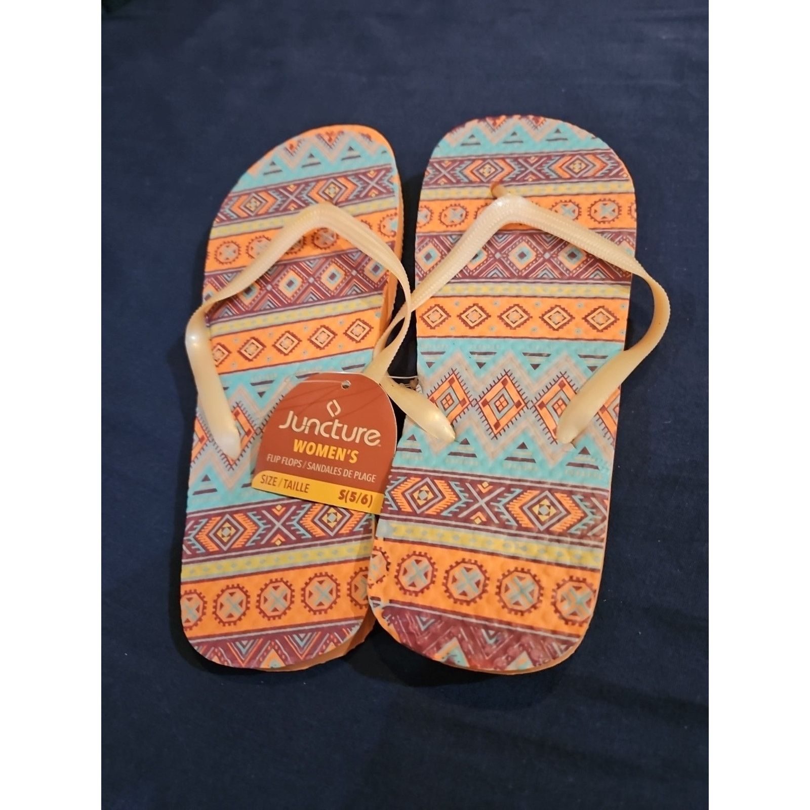 Other Juncture Women's 5/6 Flip Flops / Sandals Size US 5 / IT 35 - 2 Thumbnail
