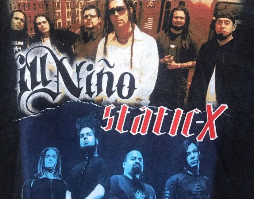 Band Tees × Vintage 2006 Ill Niño and Static-X Rock Band Tour Shirt Size US L / EU 52-54 / 3 - 3 Thumbnail