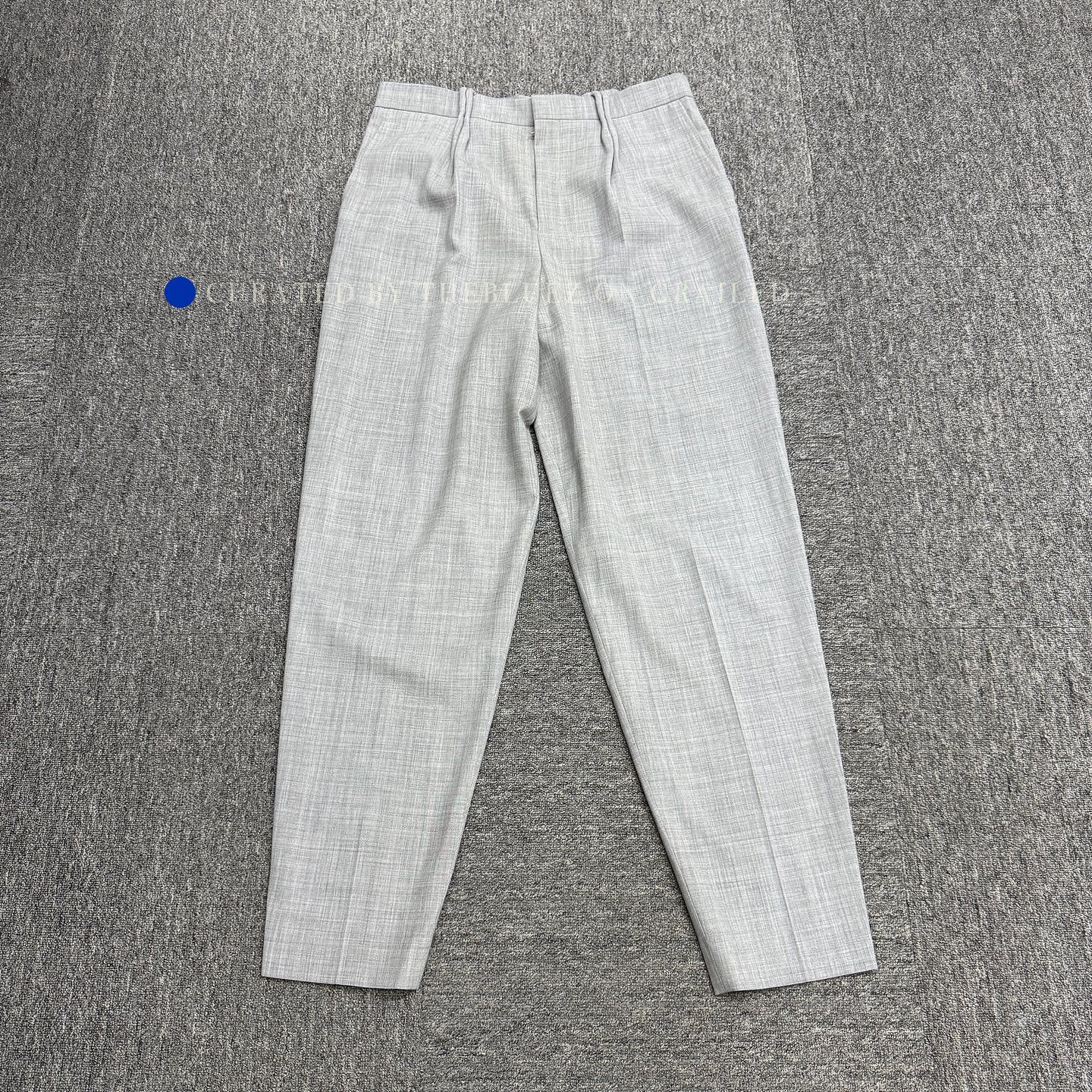 Dior Elegant Gray Pleated Trousers Size US 36 / EU 52 - 1 Thumbnail