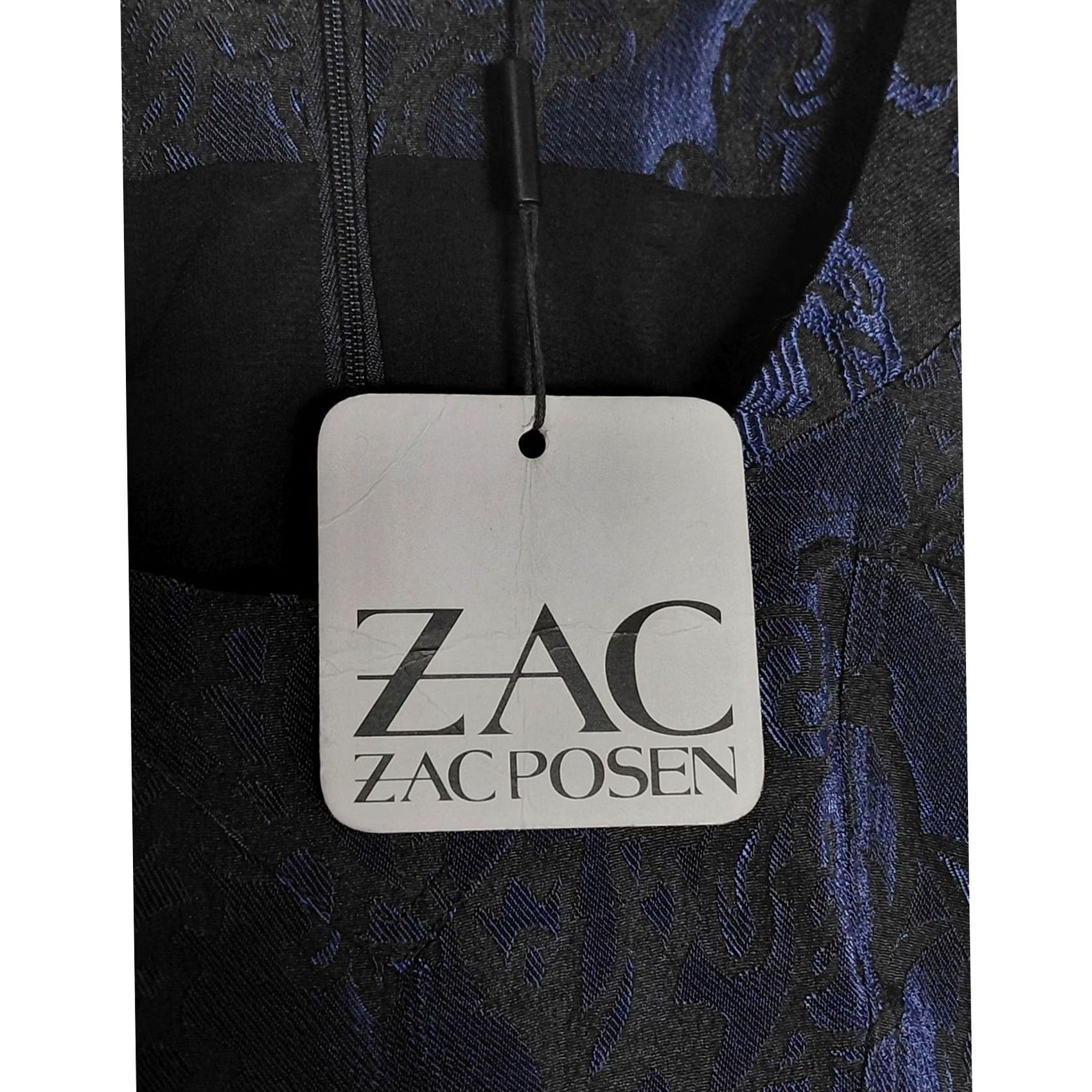 Zac Posen ZAC ZAC POSEN Dress Size 6 Blue Solid Scoop Neck Sleeveless Knee Length NWT Size M / US 6-8 / IT 42-44 - 5 Thumbnail