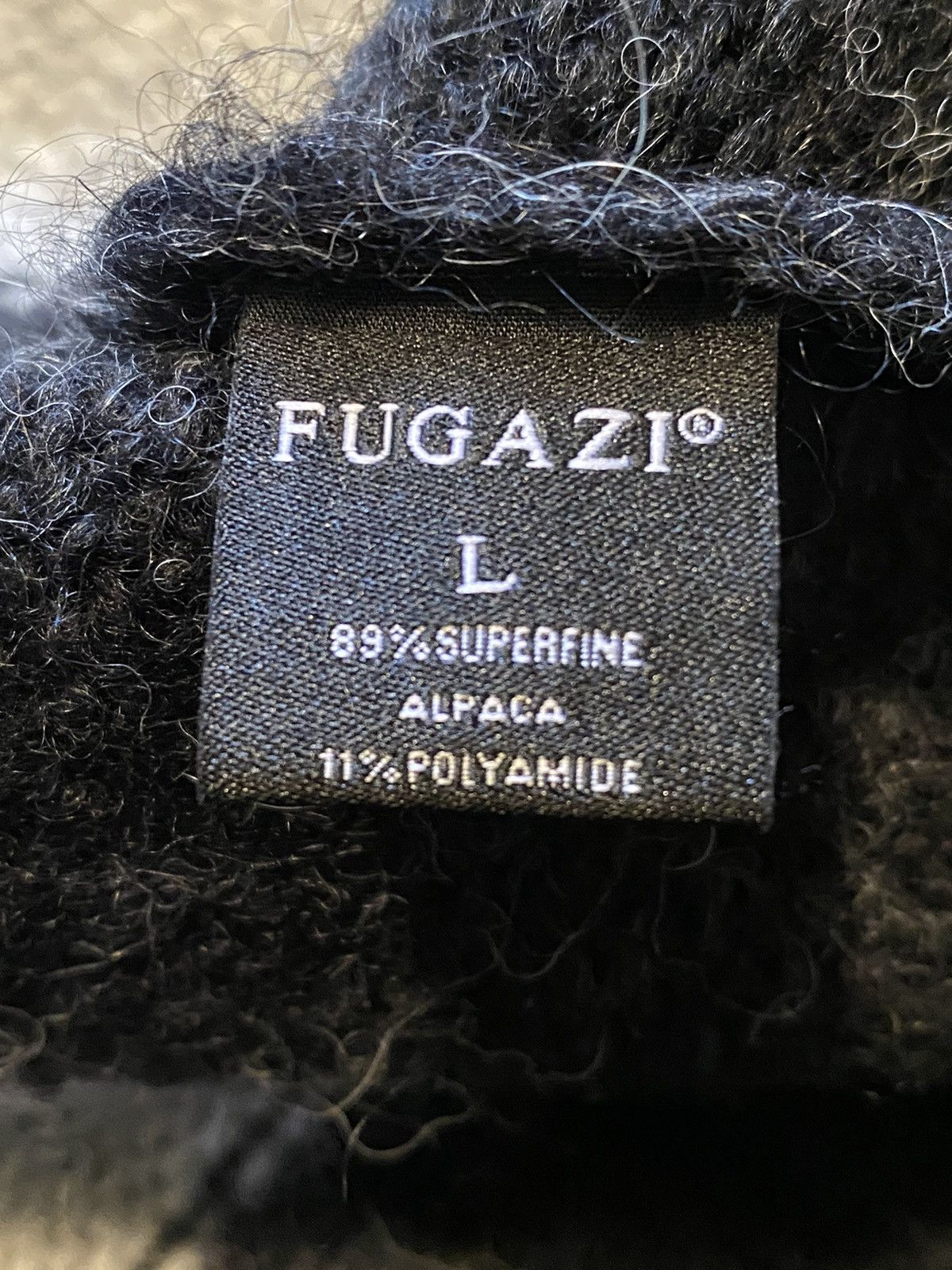Fugazi Censored Alpaca Knit Sweater Size US L / EU 52-54 / 3 - 4 Thumbnail