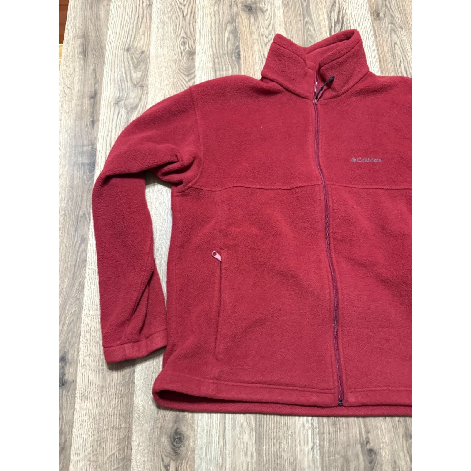 Vintage Columbia Sweatshirt Mens Size L Red Full Zip Fleece Zip Pockets Outdoor 90s? (Note: No new info) Size US L / EU 52-54 / 3 - 3 Thumbnail