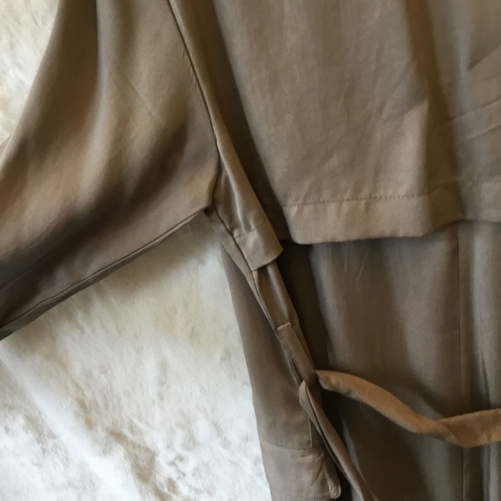 Elie Tahari Elie Tahari Beige Lightweight Trench Coat Size XS / US 0-2 / IT 36-38 - 9 Thumbnail