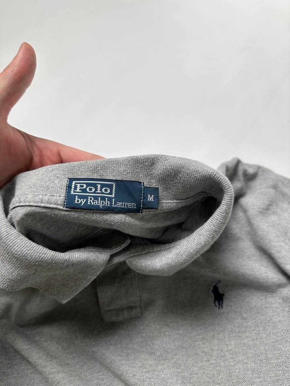 Polo Ralph Lauren Vintage 90s Polo Ralph Lauren Rugby Polo Tee Gray Size US M / EU 48-50 / 2 - 4 Thumbnail