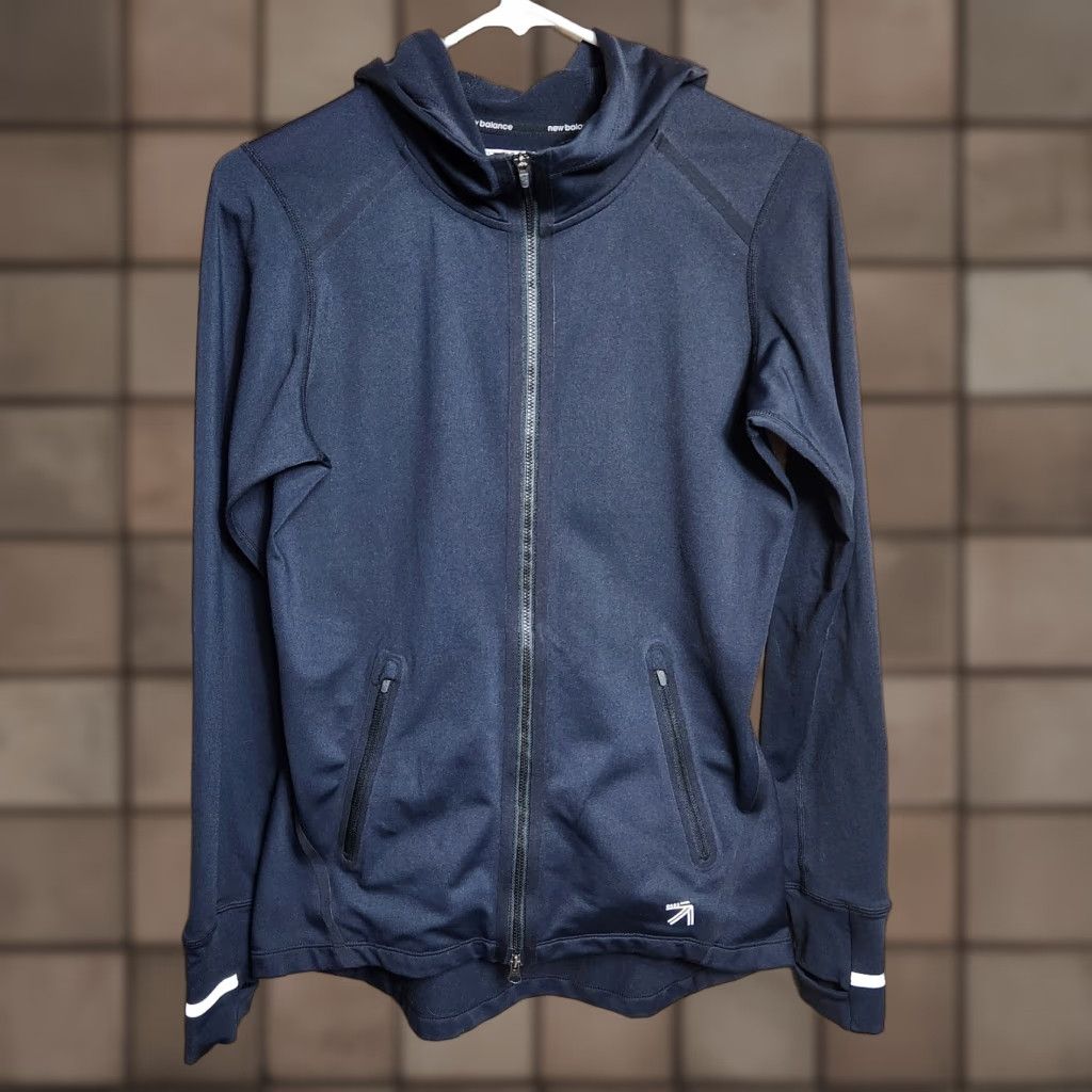 New Balance New Balance Womens Black Hooded Jacket - 0683 Activewear, Zip, Vented, M, Running & Walking, Athleisure, Outdoor, Womens Size M / US 6-8 / IT 42-44 - 1 Thumbnail