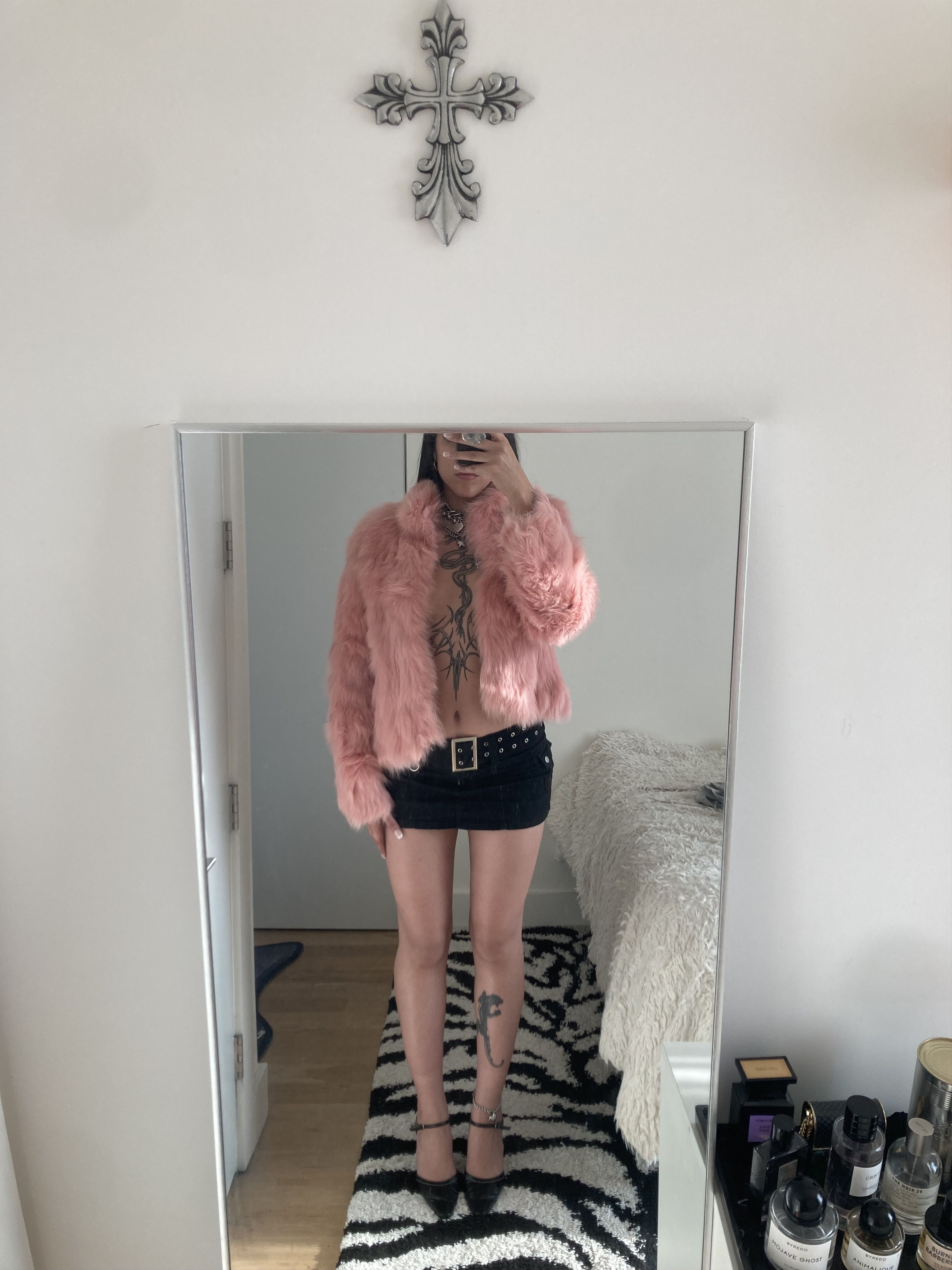 Vintage pink fur coat (fox) Size M / US 6-8 / IT 42-44 - 2 Thumbnail