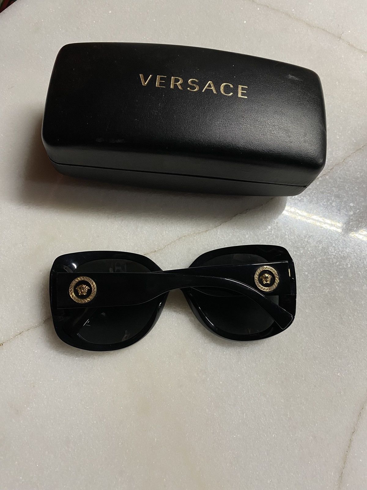 Designer Versace Black Medusa Logo Sunglasses Shades Size ONE SIZE - 3 Thumbnail