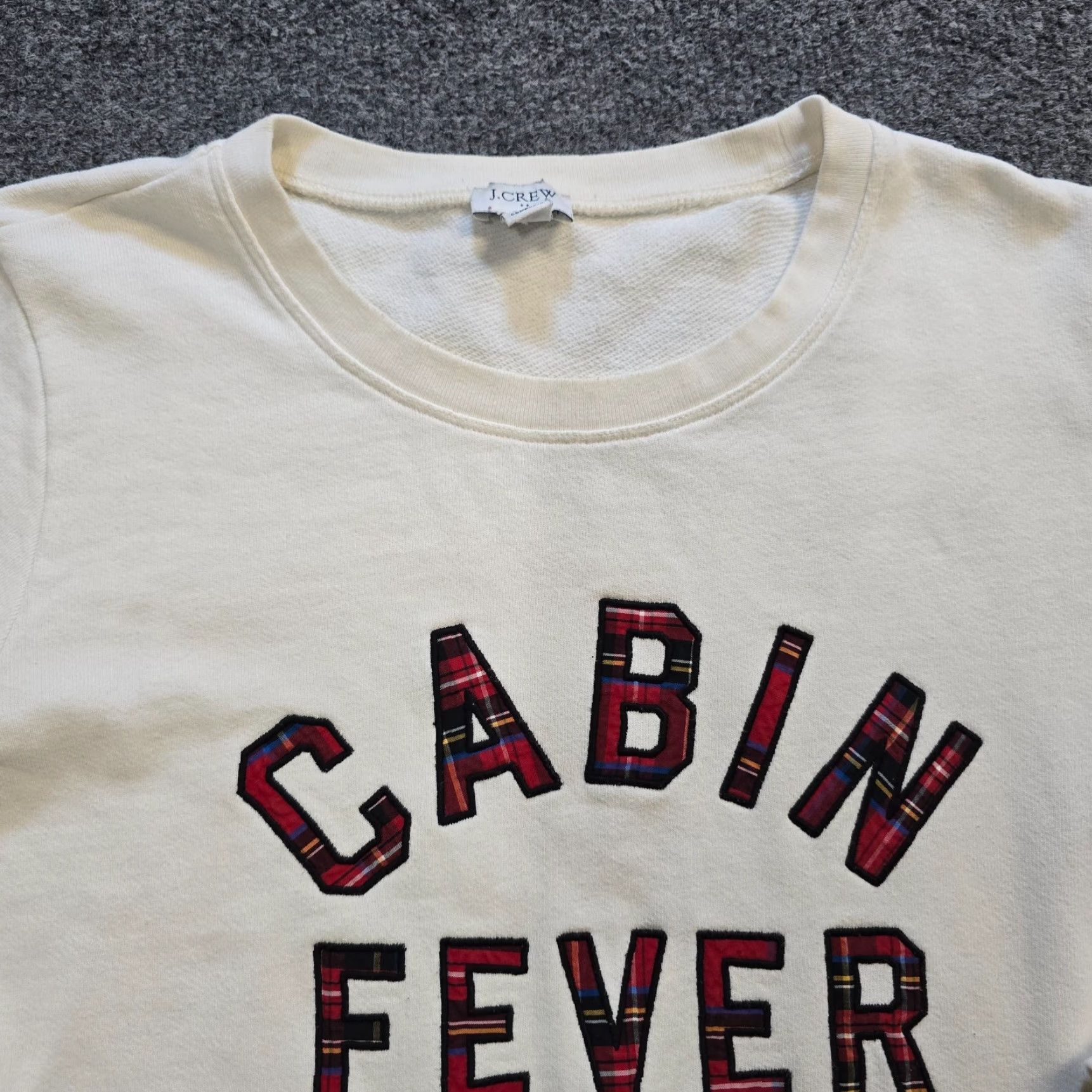 J.Crew J.CREW Sweater Womens M White Crew Neck Long Sleeve Jersey Knit Casual Pullover Size M / US 6-8 / IT 42-44 - 2 Thumbnail