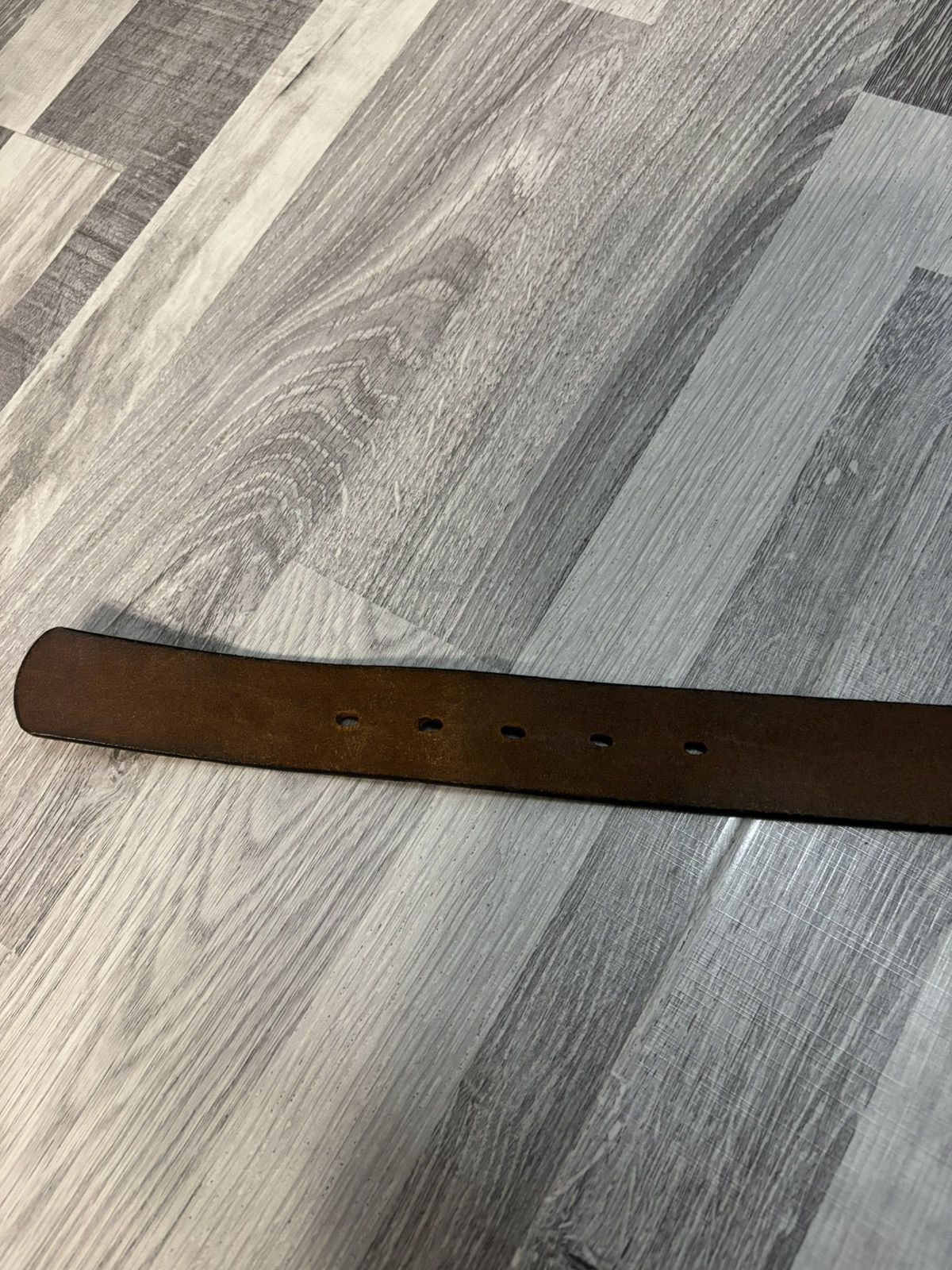Needles Needles x Martin Faizey Leather Quick Release Belt Size 30 - 4 Thumbnail