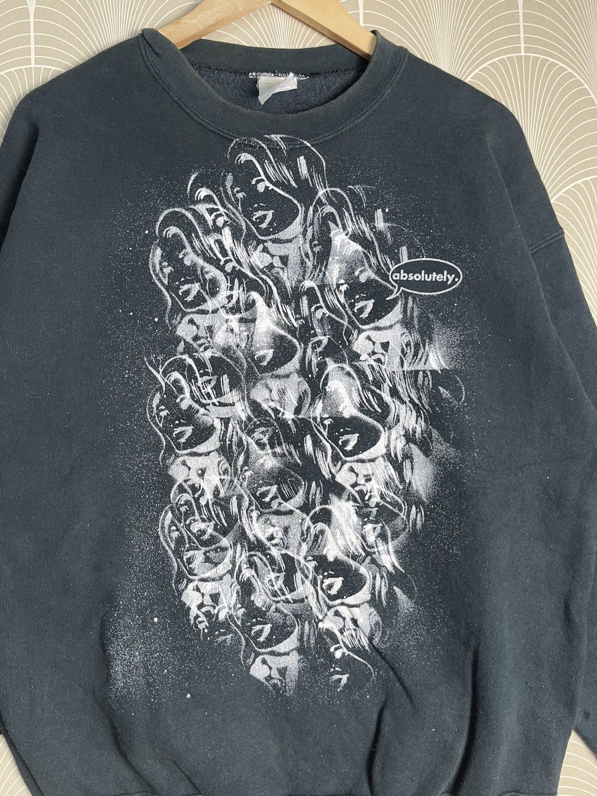 Japanese Brand × Vintage 90s JAPANESE BRAND NGAP LEE RARE GRAPHIC CREWNECK Size US L / EU 52-54 / 3 - 5 Thumbnail