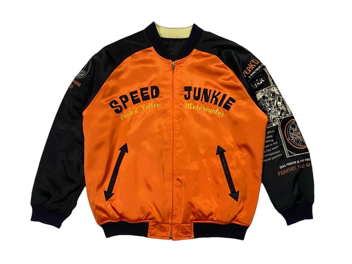 Japanese Brand Peakd Yellow Speed Junkie Reversible Souvenir Jacket Size US L / EU 52-54 / 3 - 2 Thumbnail