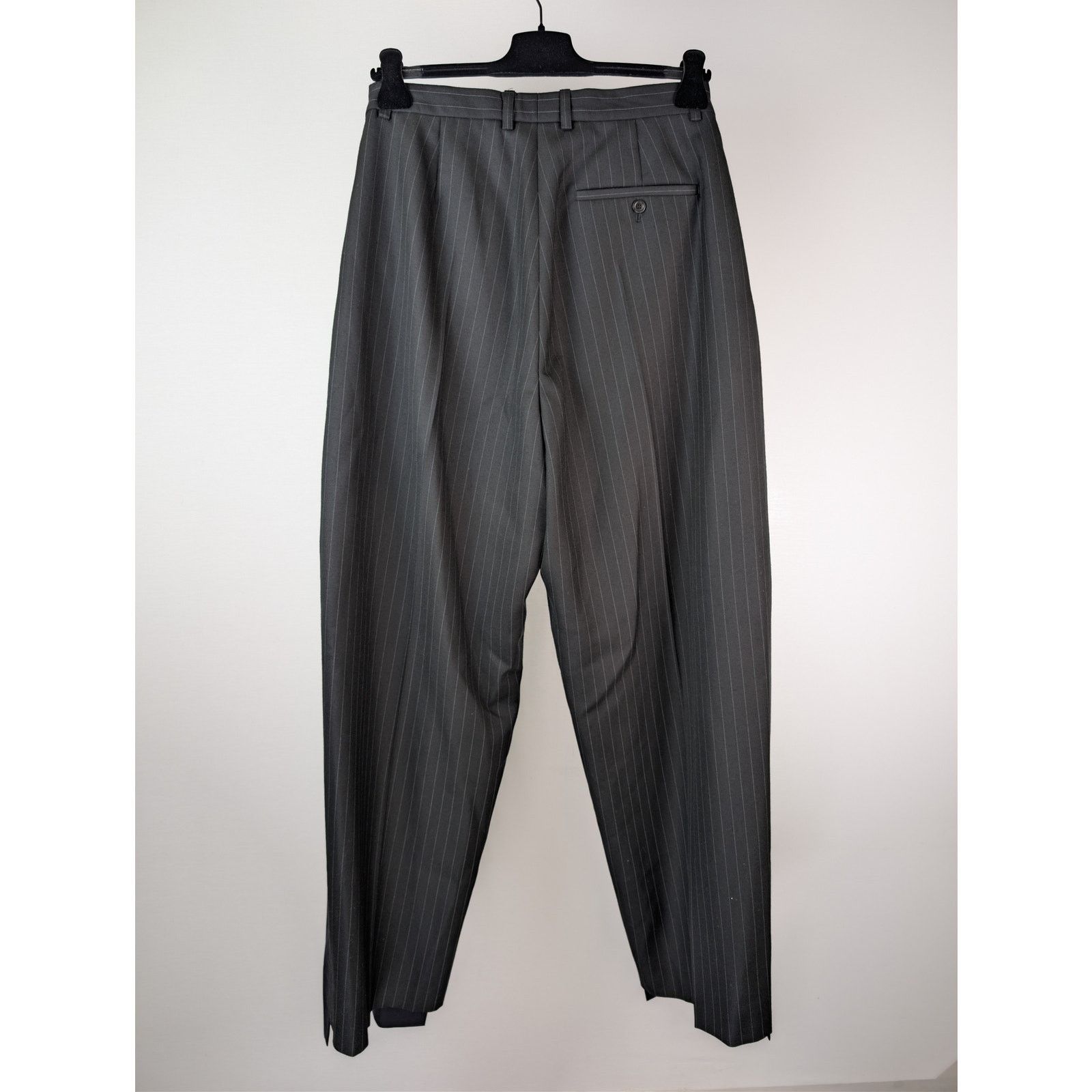 Balenciaga o1rshd1 Fluid Barathea Patched Skater Pants in Dark Navy Size US 32 / EU 48 - 12 Thumbnail