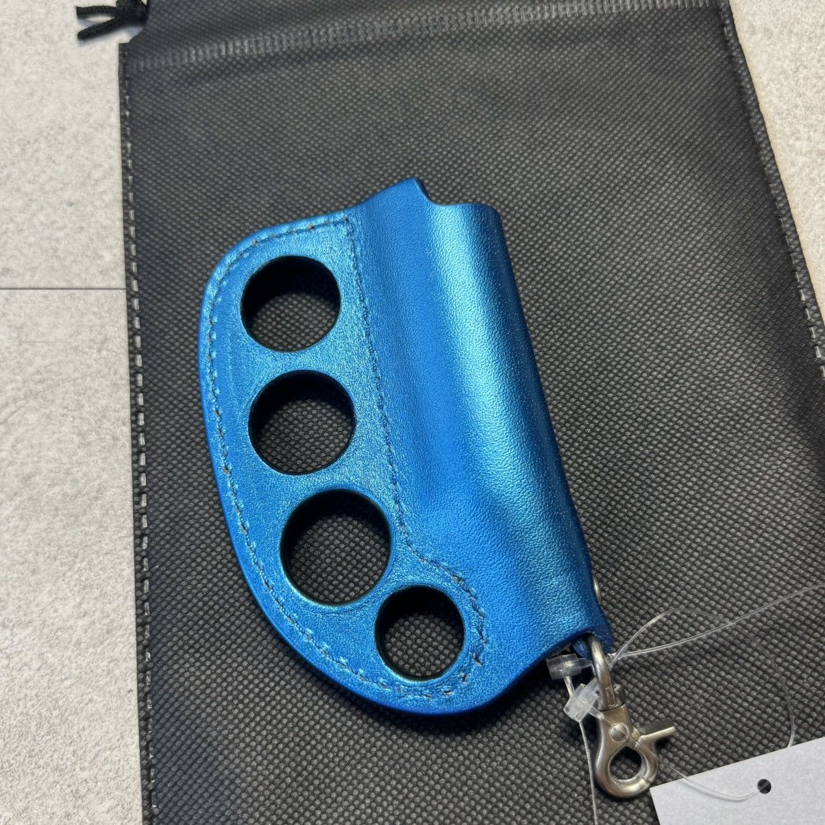 Blackmeans Blackmeans Carlskin Lether Blue Lighter Case Size ONE SIZE - 3 Thumbnail