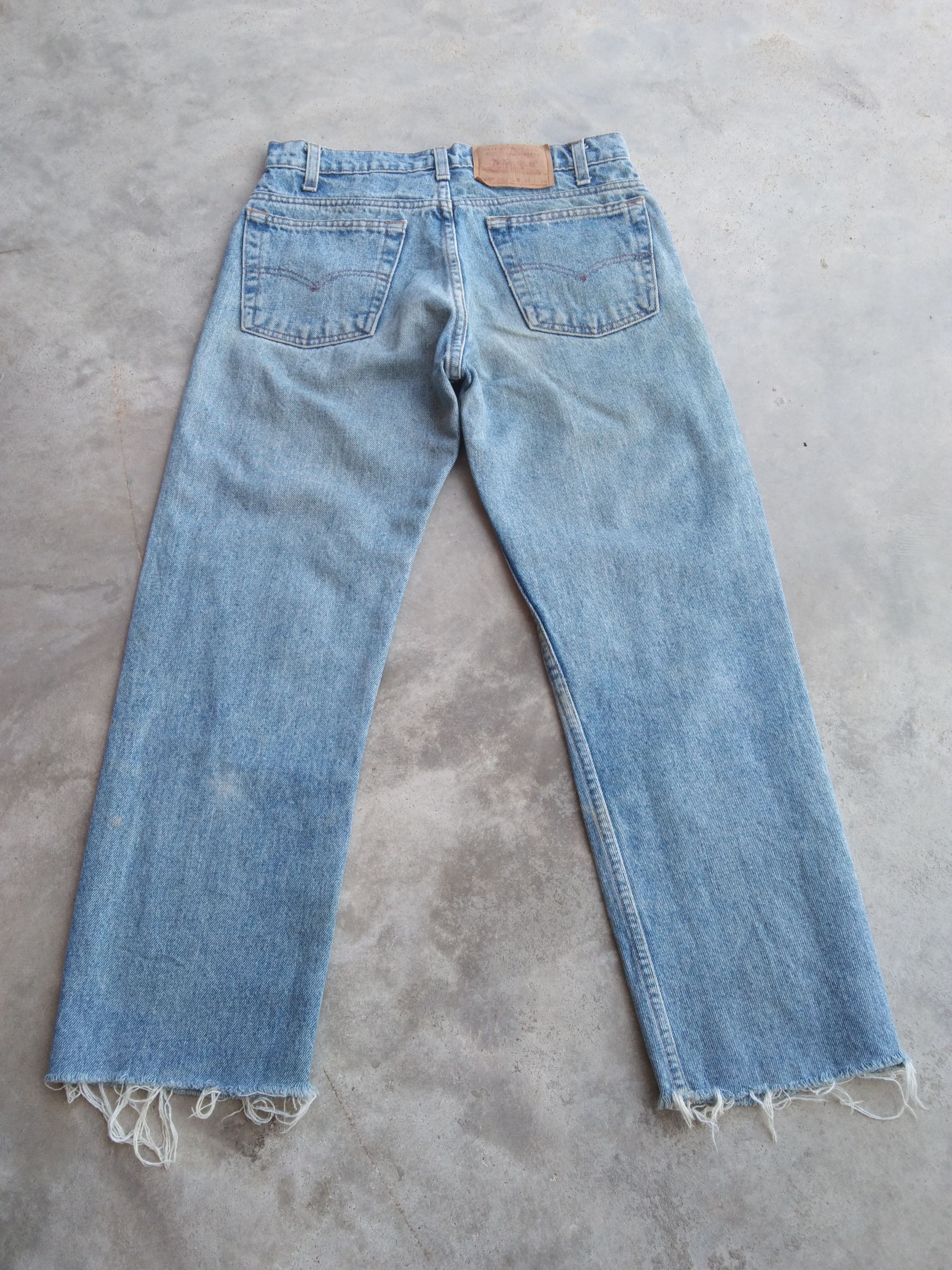 Levi's 90s Vintage Levi's Jeans 505 Cropped Distressed Denim Size US 29 - 2 Thumbnail