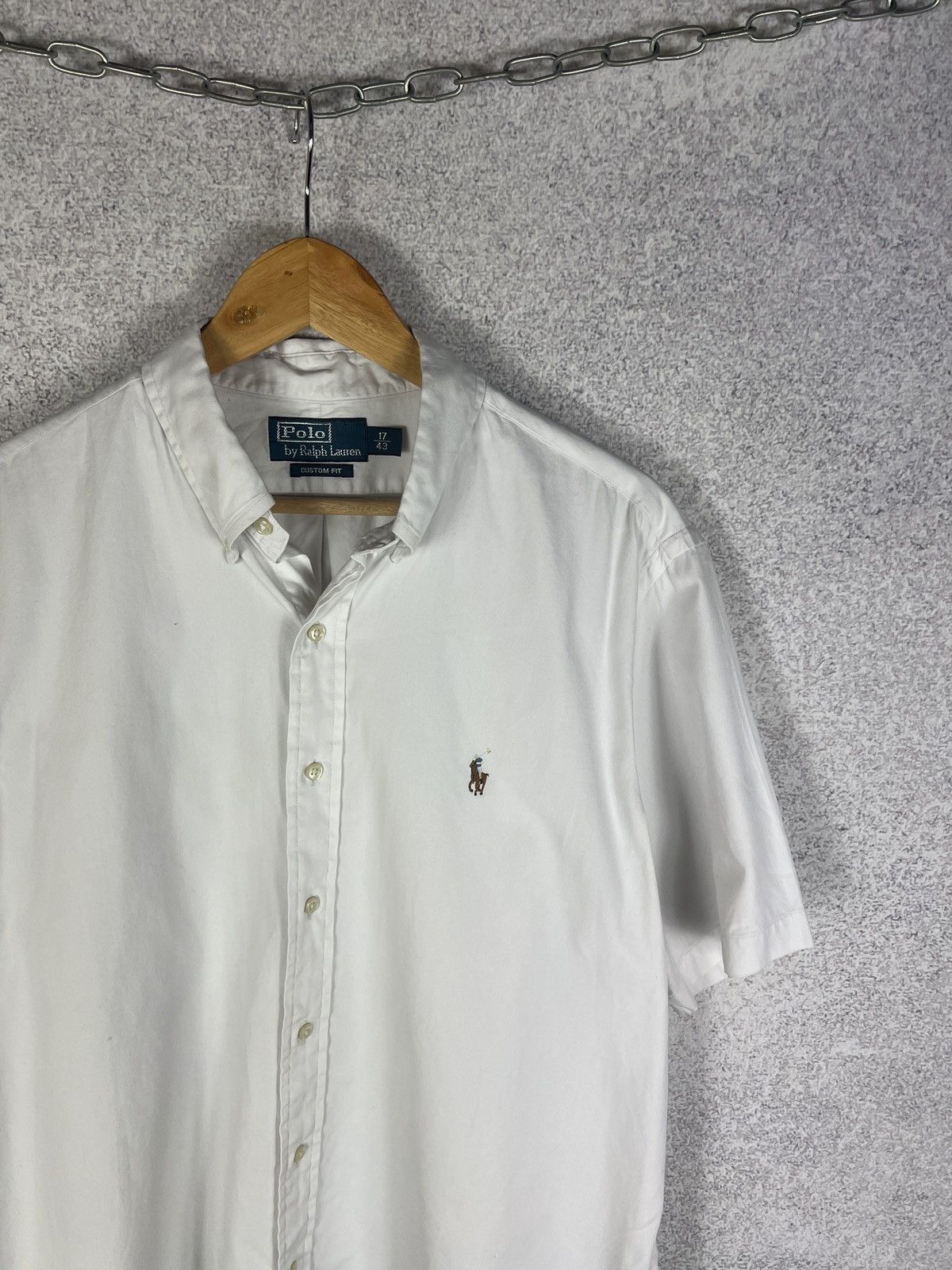 Polo Ralph Lauren Vintage Polo Ralph Lauren Short Sleeve White Shirt Size US XL / EU 56 / 4 - 2 Thumbnail