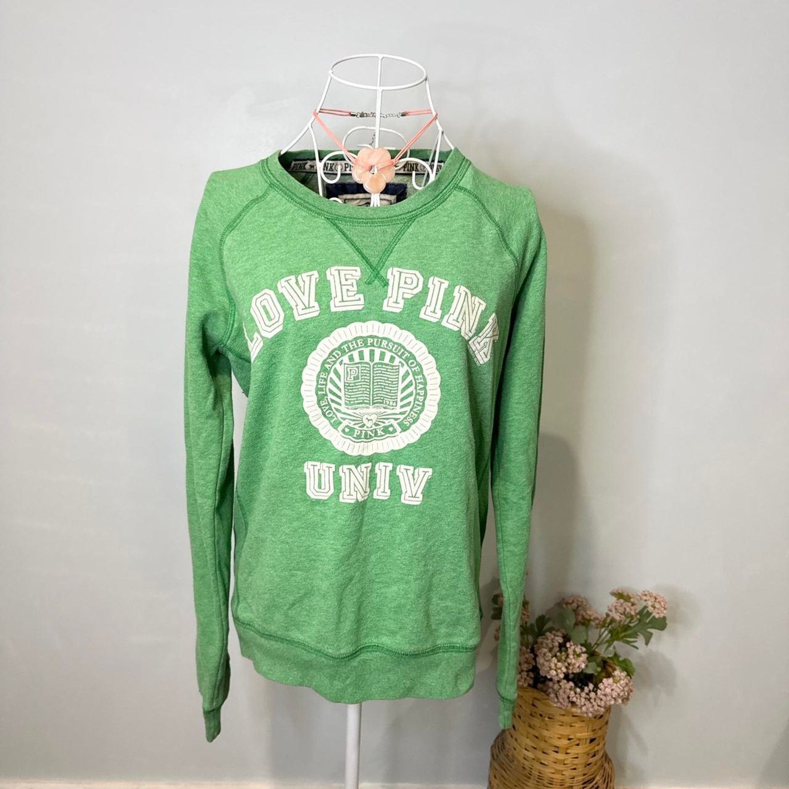 Victoria's Secret Cute surfy vintage y2k pink university sweatshirt Size S / US 4 / IT 40 - 1 Thumbnail