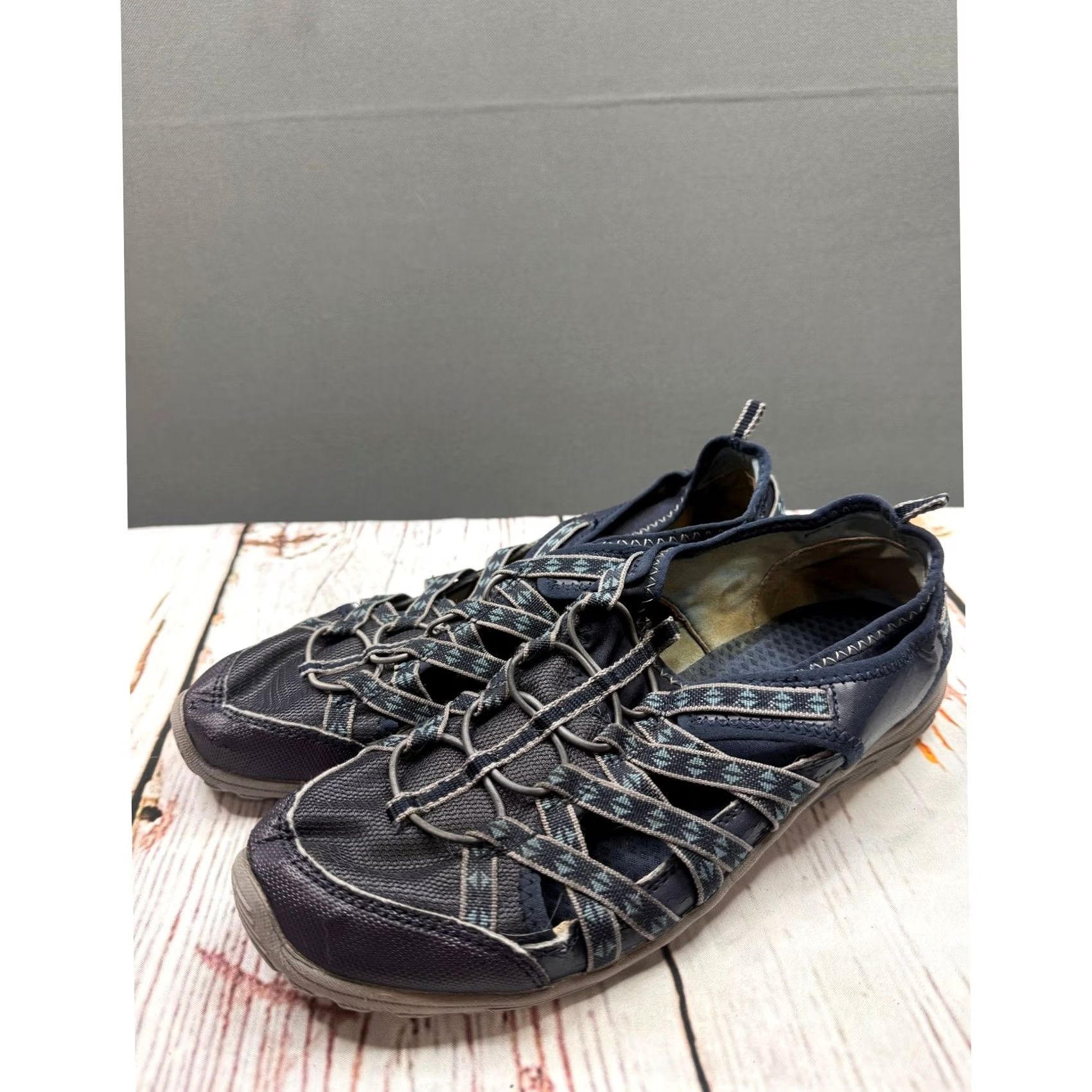 SKECHERS Skechers Relaxed Fit 49359 Women Navy Blue Bungee Slip-On Sneaker 9.5 Size US 10 / IT 40 - 2 Thumbnail