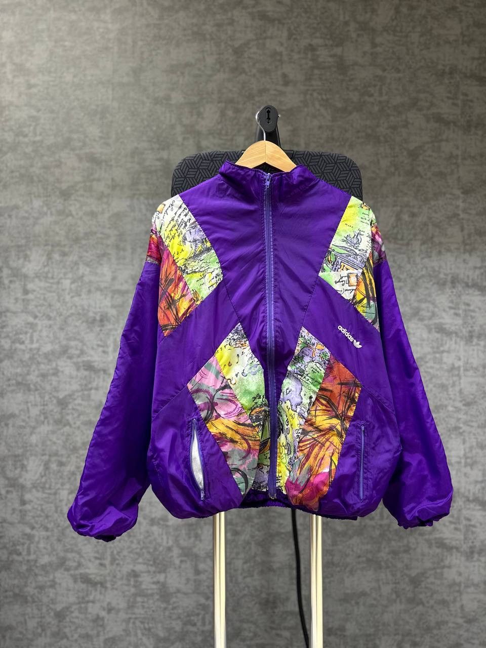 Adidas × Vintage Vintage Adidas Nylon Violet W.Germany Jacket Size US M / EU 48-50 / 2 - 4 Thumbnail