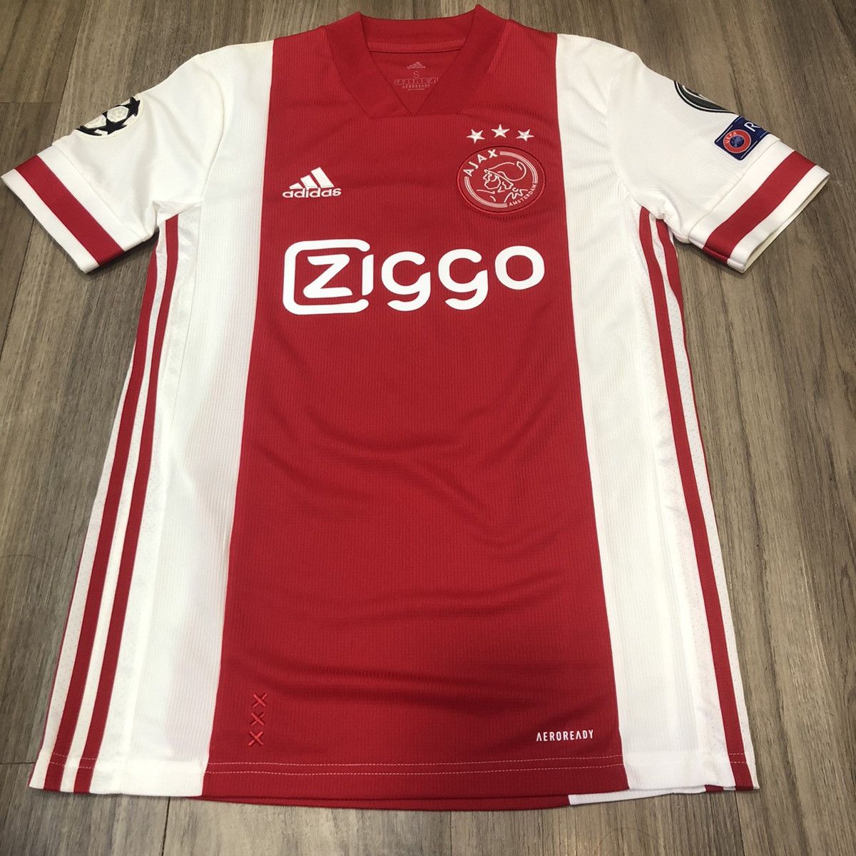 Adidas Ajax 20/21 C/L home shirt #8 Gravenberch Size US S / EU 44-46 / 1 - 1 Thumbnail