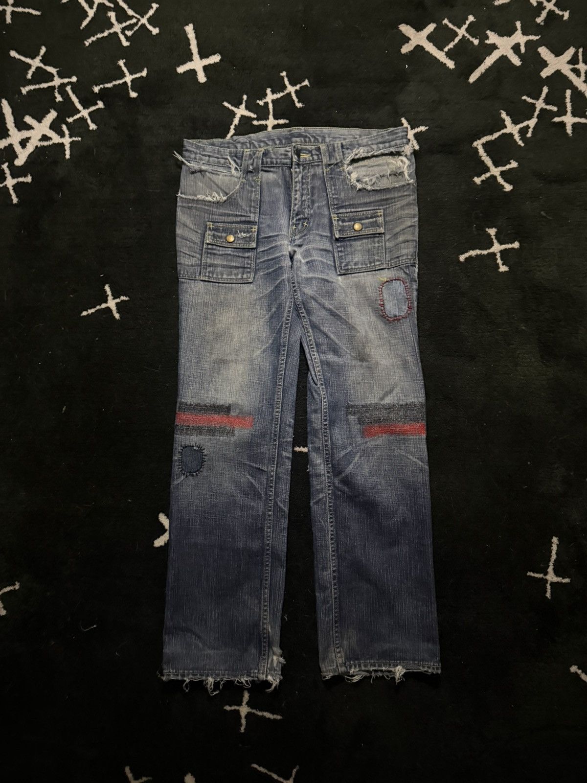 Number (N)ine Number Nine Ripped Denim Pants Size US 34 / EU 50 - 1 Thumbnail