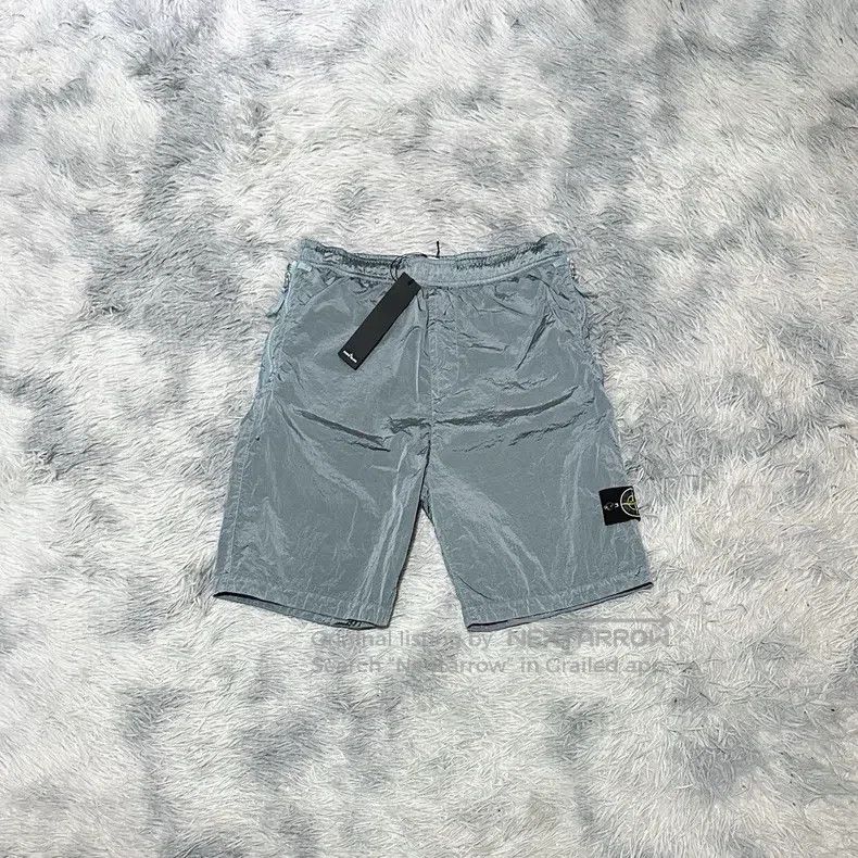 Stone Island Stone Island Metal nylon shorts light blue Size US 36 / EU 52 - 1 Thumbnail