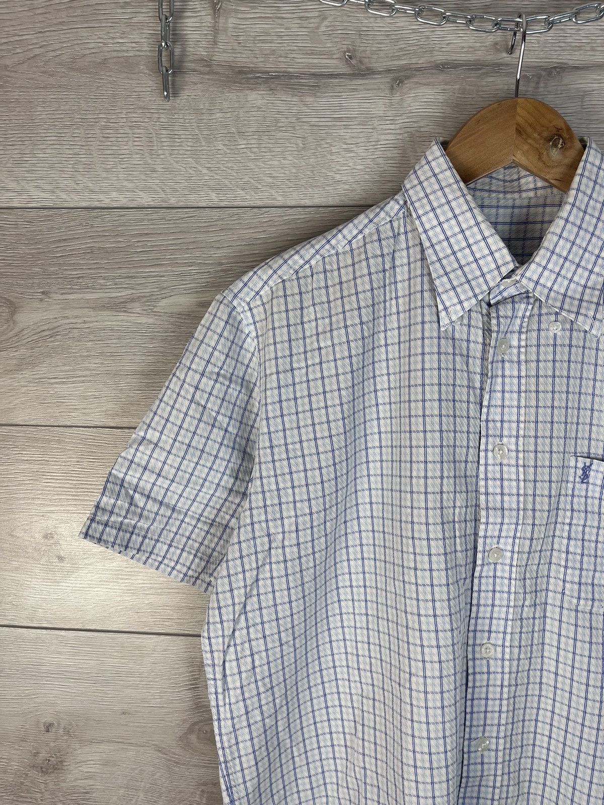 Yves Saint Laurent Vintage Mens Button Down Shirt Short Sleeve YSL Size US L / EU 52-54 / 3 - 5 Thumbnail