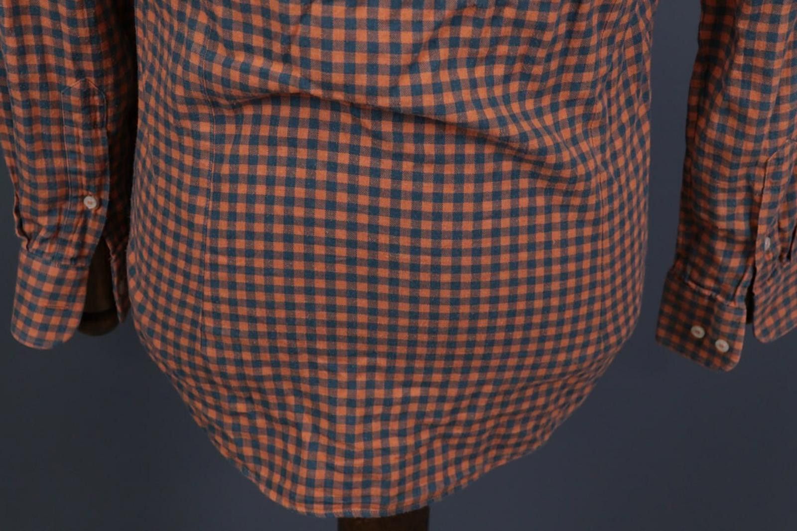 Etro Etro Milano Brown Check Button Down Shirt Size 39 Size US M / EU 48-50 / 2 - 10 Thumbnail