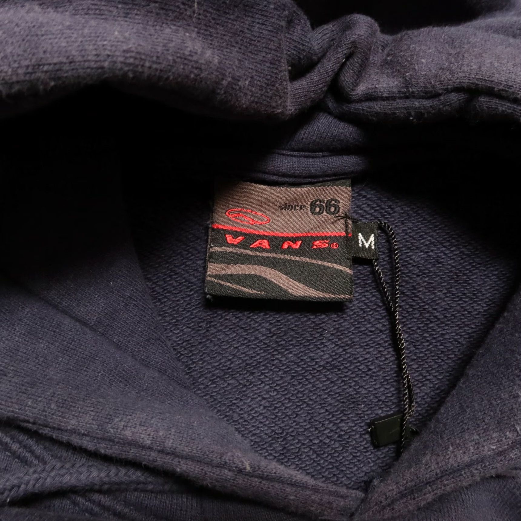 Vans VINTAGE Vans Logo Hoodie Sweatshirt M Navy Mens 90s Skate Size US M / EU 48-50 / 2 - 6 Thumbnail