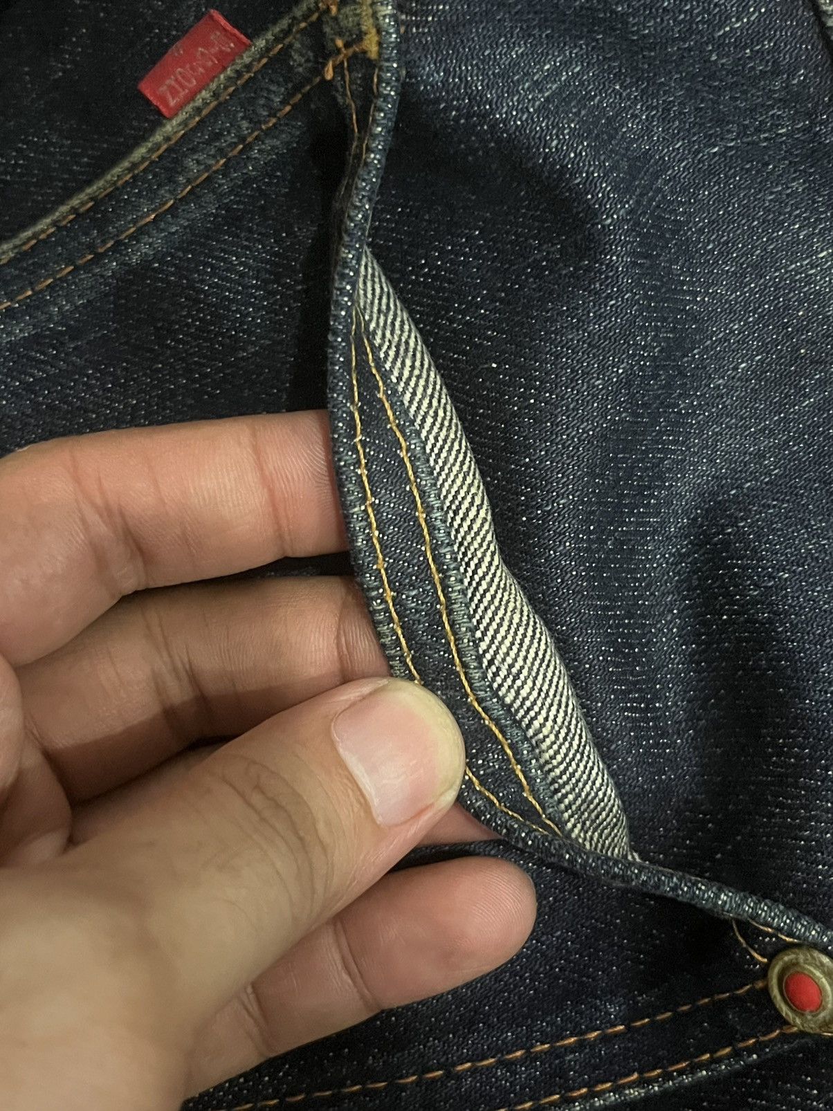 Sugar Cane ⚡️Selvedge⚡️Big John X Takeo Kikuchi Navy Blue Washed Raw Jean Size US 34 / EU 50 - 15 Thumbnail