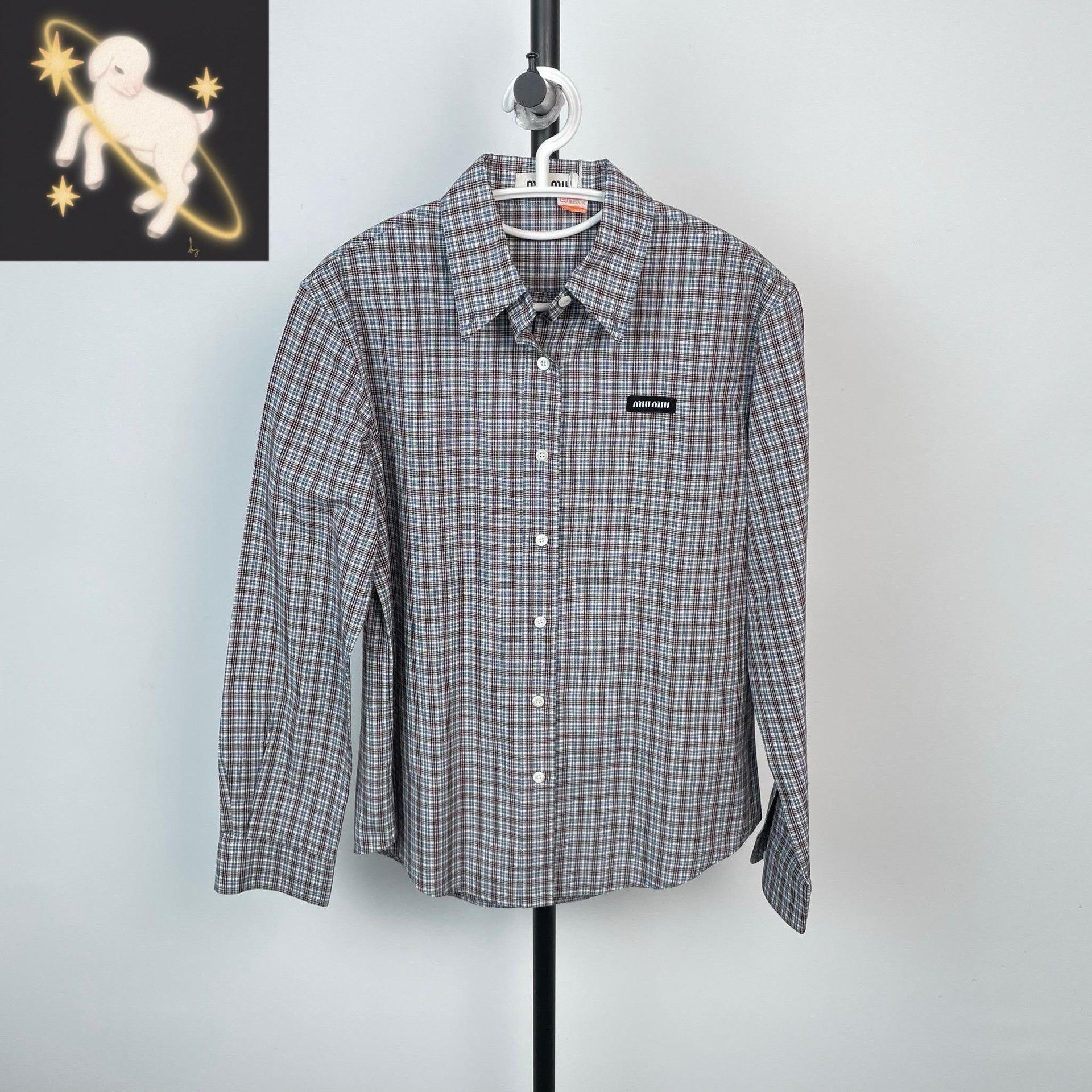 Miu Miu Miu Miu Blue Button Up 25 Women Size XS / US 0-2 / IT 36-38 - 1 Thumbnail