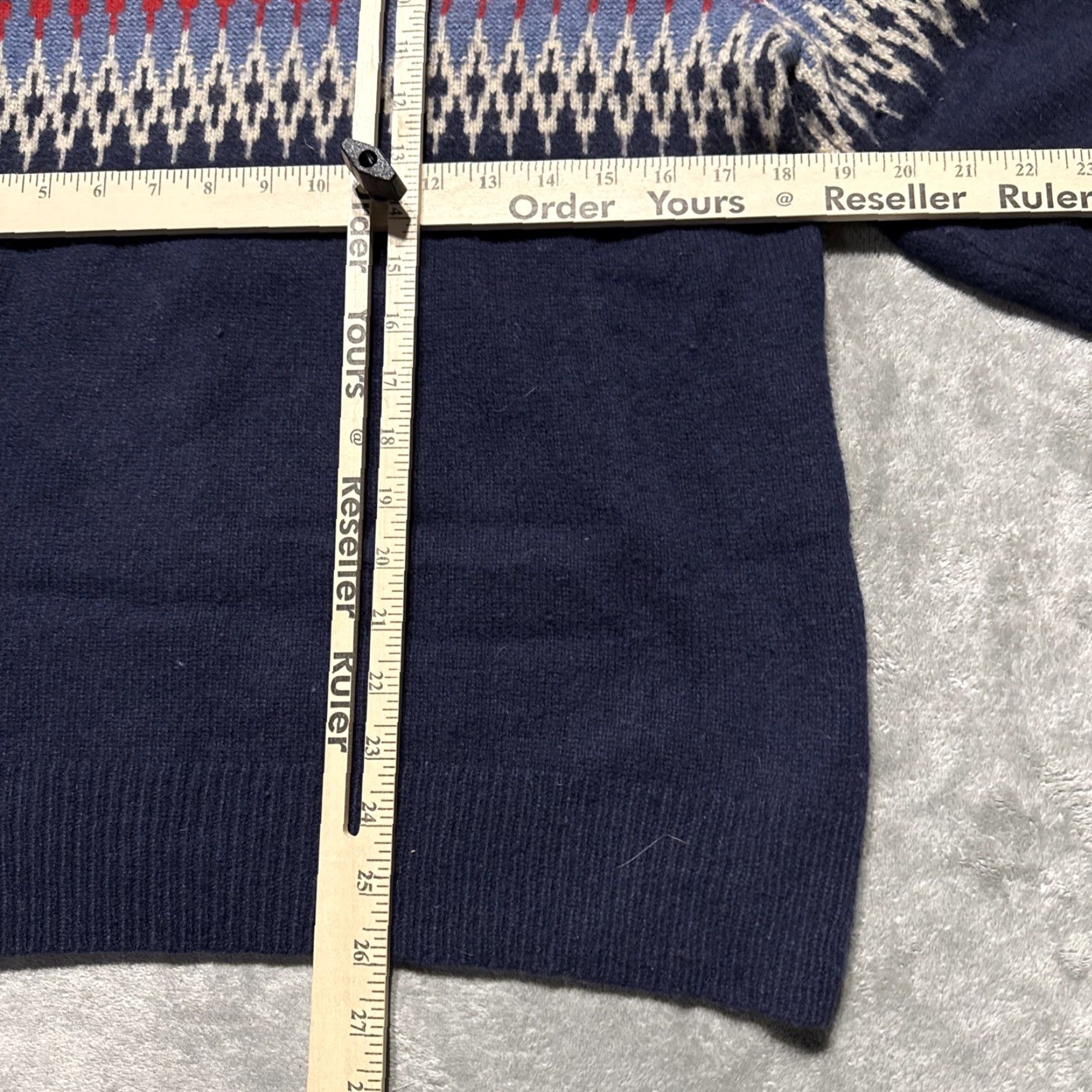 J.Crew J.CREW Sweater Mens M Blue Fair Isle Nautical Crewneck Knit Wool Pullover Regular Size Type" Size US M / EU 48-50 / 2 - 5 Thumbnail