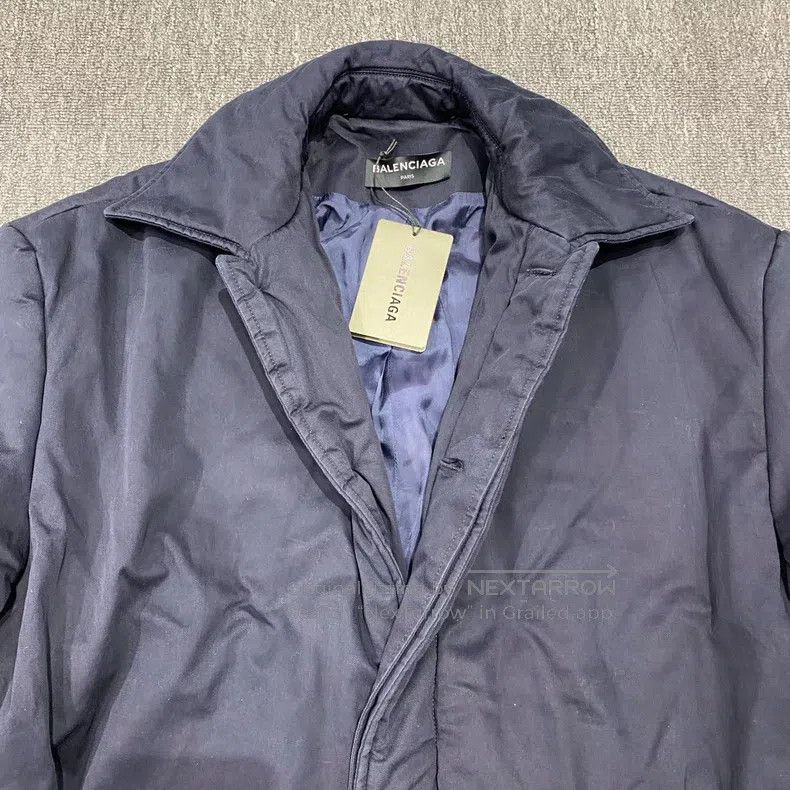 Balenciaga Balenciaga Blue Cotton Coat Jacket Size US S / EU 44-46 / 1 - 7 Thumbnail