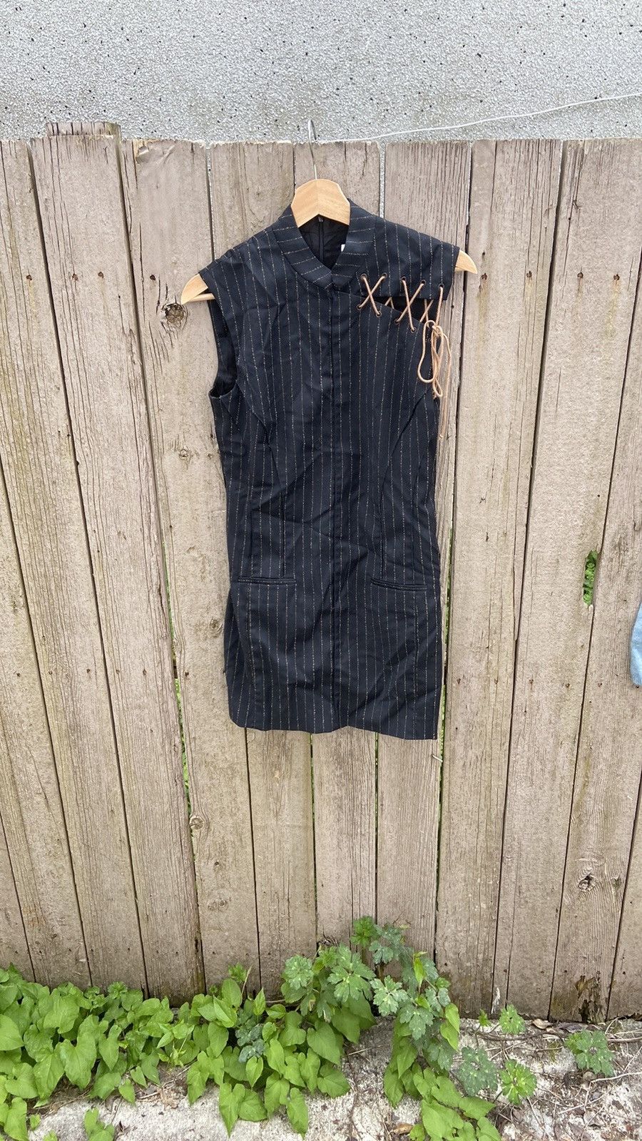 Acne Studios Acne Studios Black Sheath Dress with Mandarin Collar Size XS / US 0-2 / IT 36-38 - 1 Thumbnail