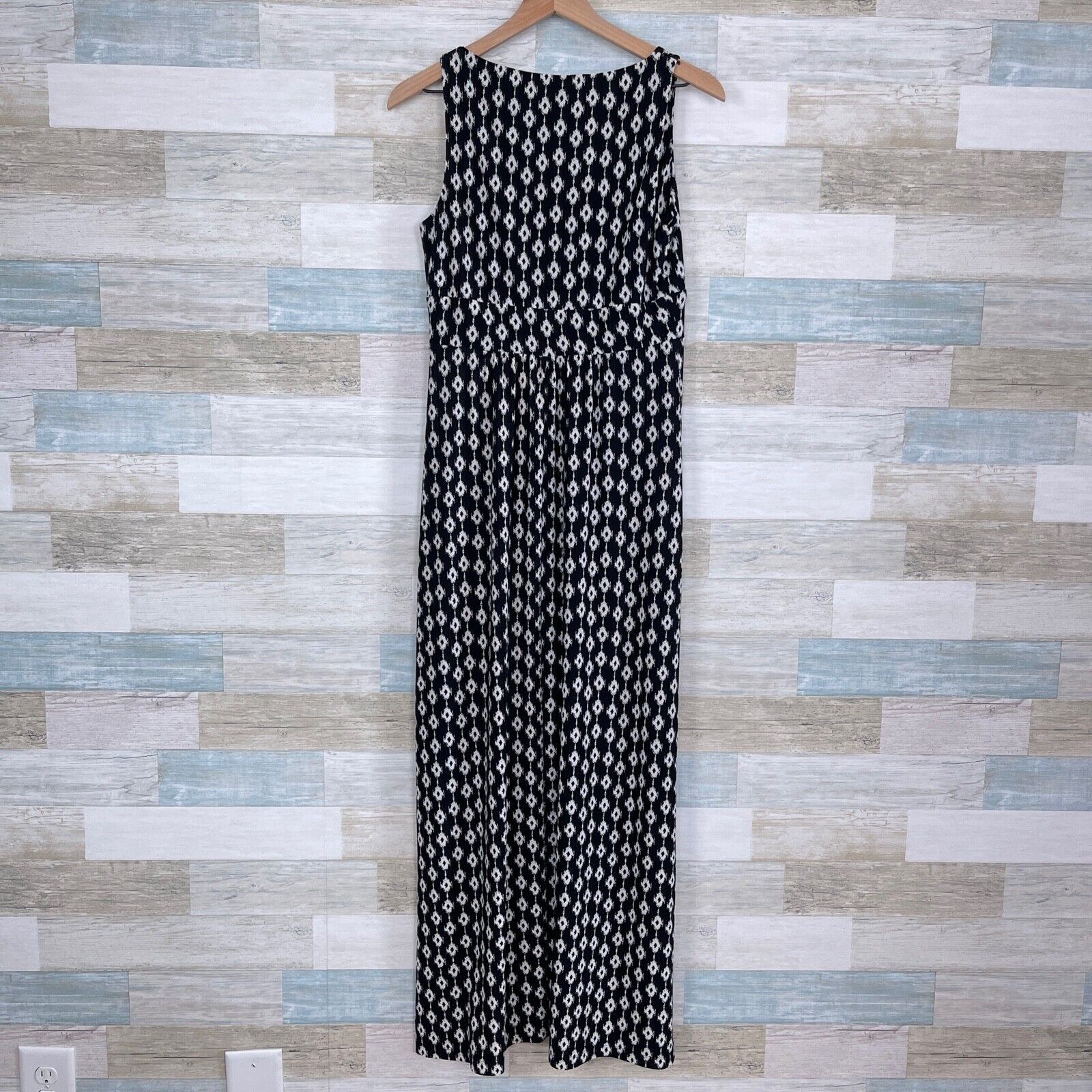 Lauren Ralph Lauren LRL Ralph Lauren Jersey Maxi Dress Black White Womens 8 Size M / US 6-8 / IT 42-44 - 3 Thumbnail