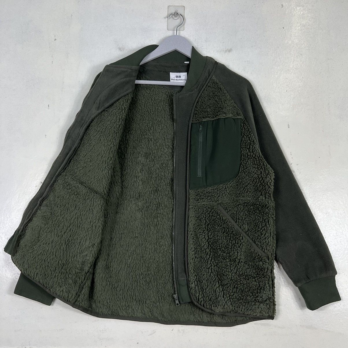 White Mountaineering 🔥 WHITE MOUNTAINEERING FLEECE BOMBER JACKET Size US S / EU 44-46 / 1 - 9 Thumbnail