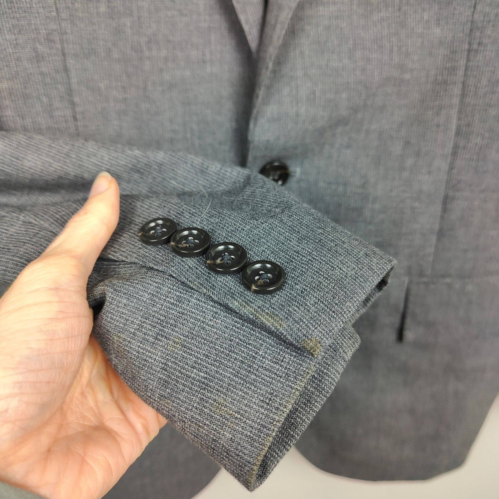 J.Crew J Crew Ludlow Blazer Mens 38R Gray Wool Cotton Lightweight Size 38R - 3 Thumbnail