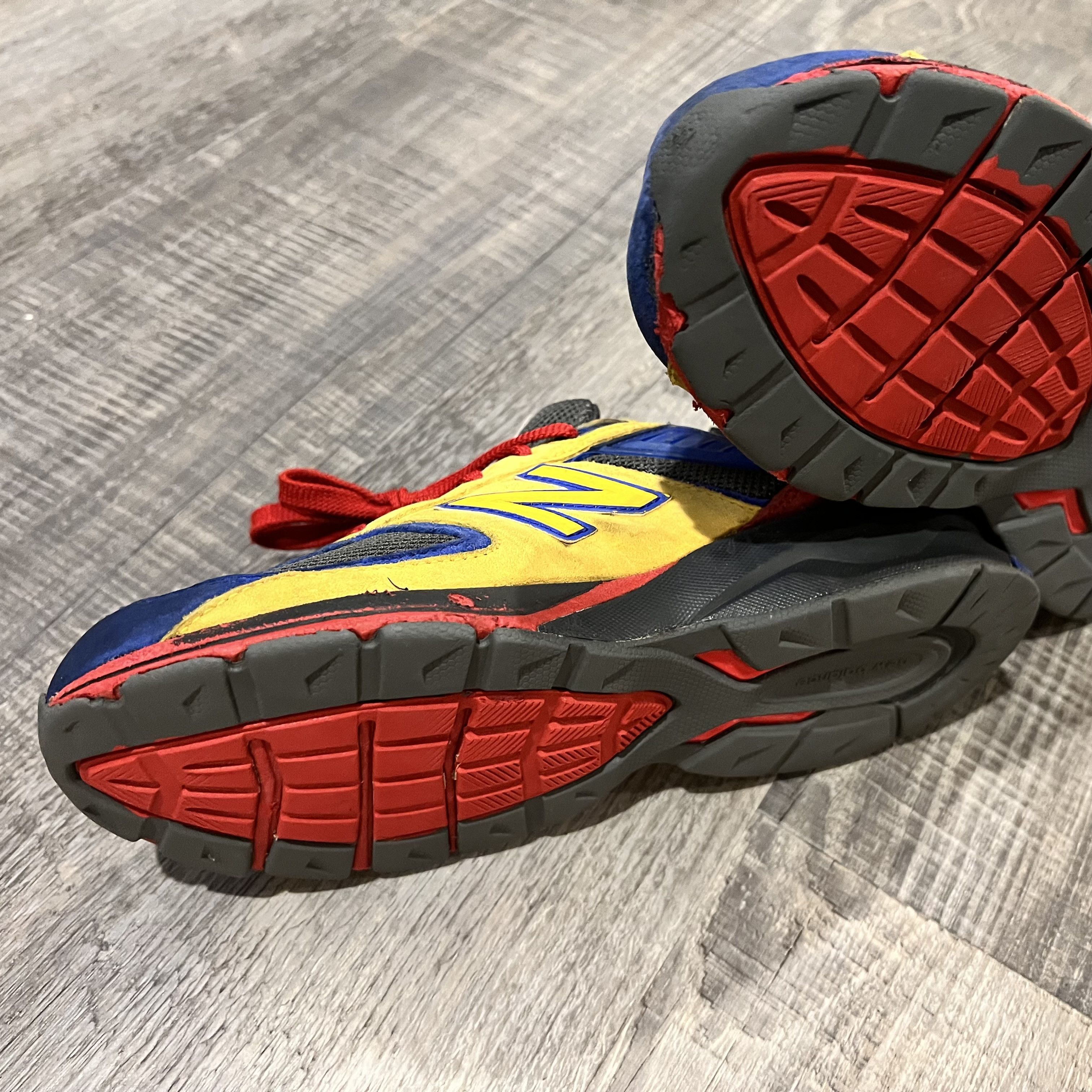 New Balance × Vintage NEW BALANCE • 990v5 "EAT" (5.5M) Size US 5.5 / EU 38 - 17 Thumbnail
